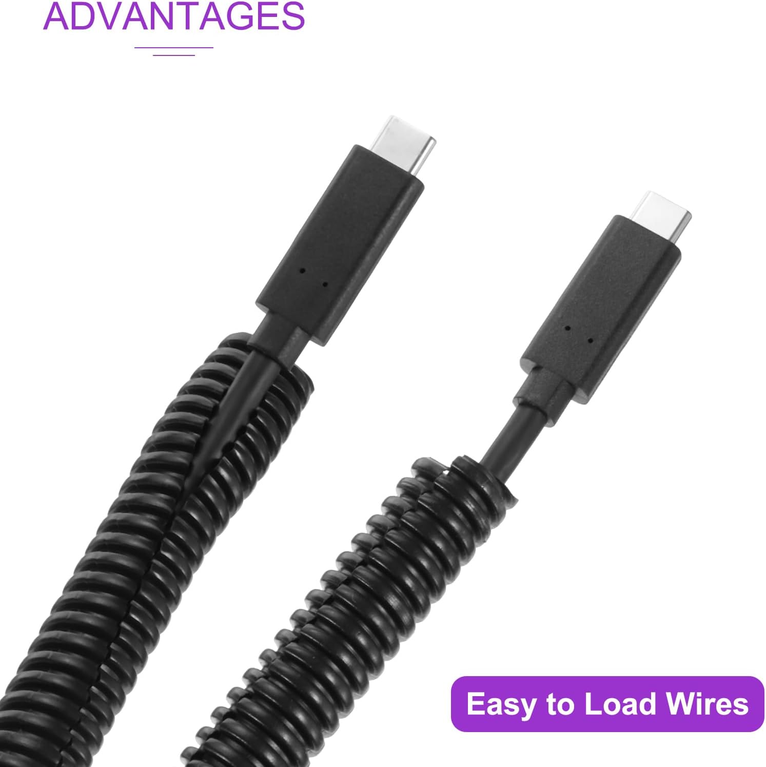 10ft Wire Loom Split Tubing 1 1/4 Inch(31.8 Mm) ID, Cord Protectors from Pet Flexible Conduit Cable Management for Office, Home, Garden, Black - Image 4
