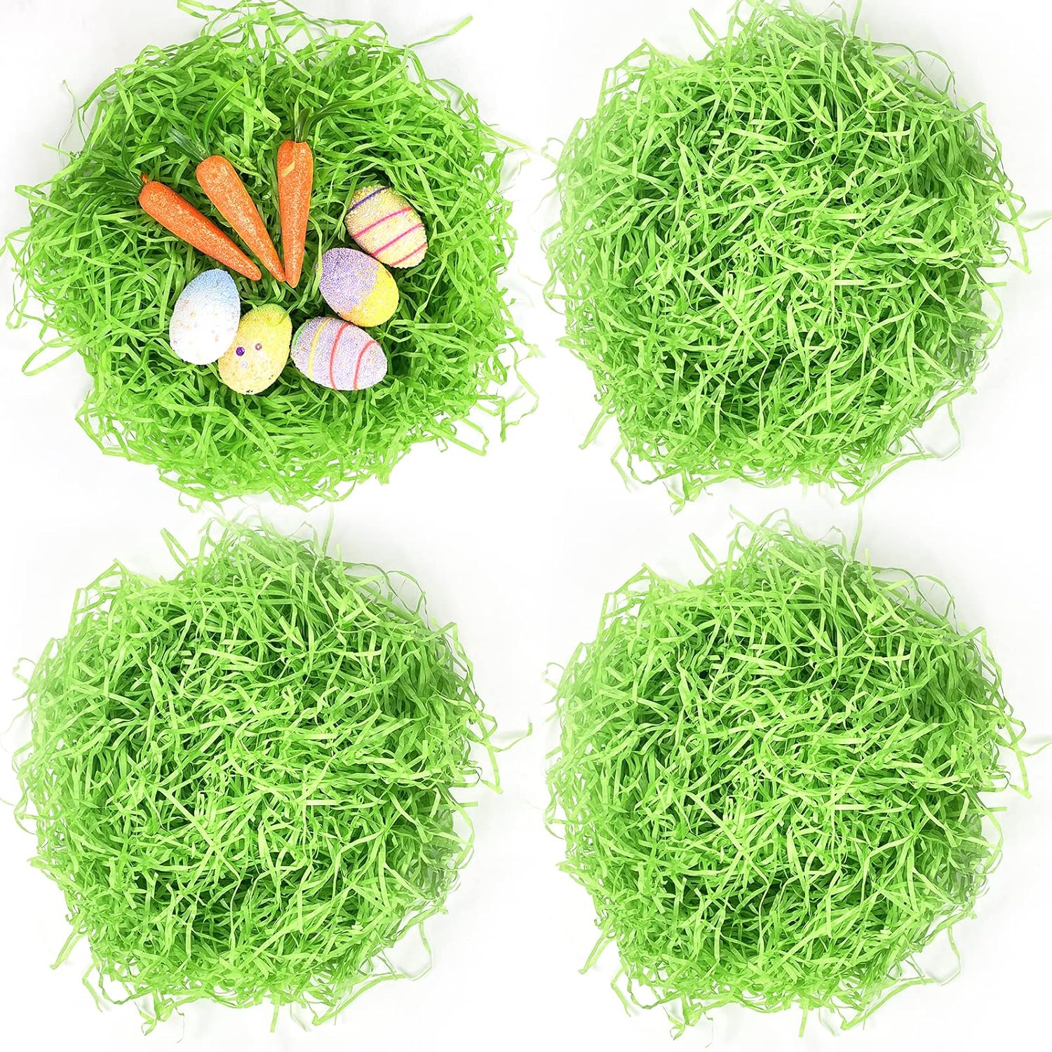 1/2 LB Easter Grass Basket Filler Recyclable Paper Shred for Easter Basket Filler Creative Eggs Decor Gift Wrap Crinkle & Filler Paper - Image 1