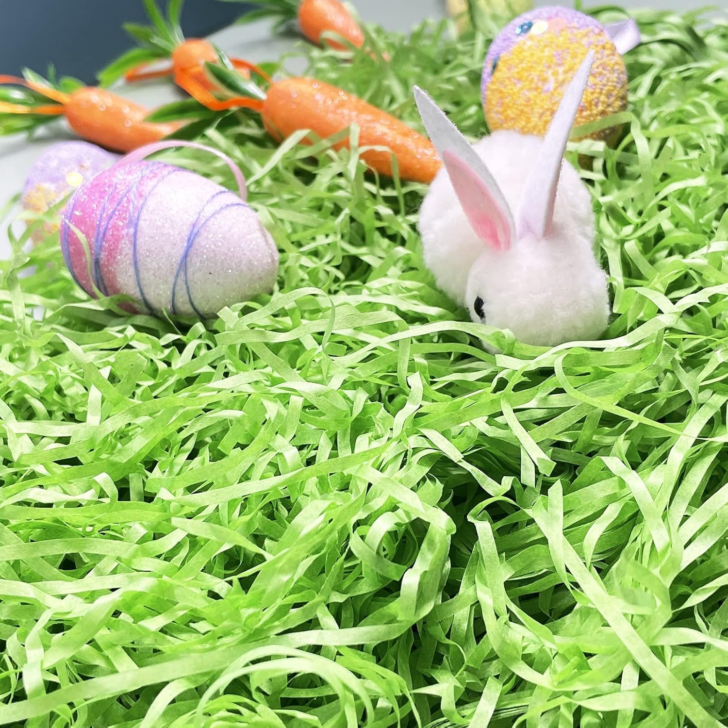 1/2 LB Easter Grass Basket Filler Recyclable Paper Shred for Easter Basket Filler Creative Eggs Decor Gift Wrap Crinkle & Filler Paper - Image 7