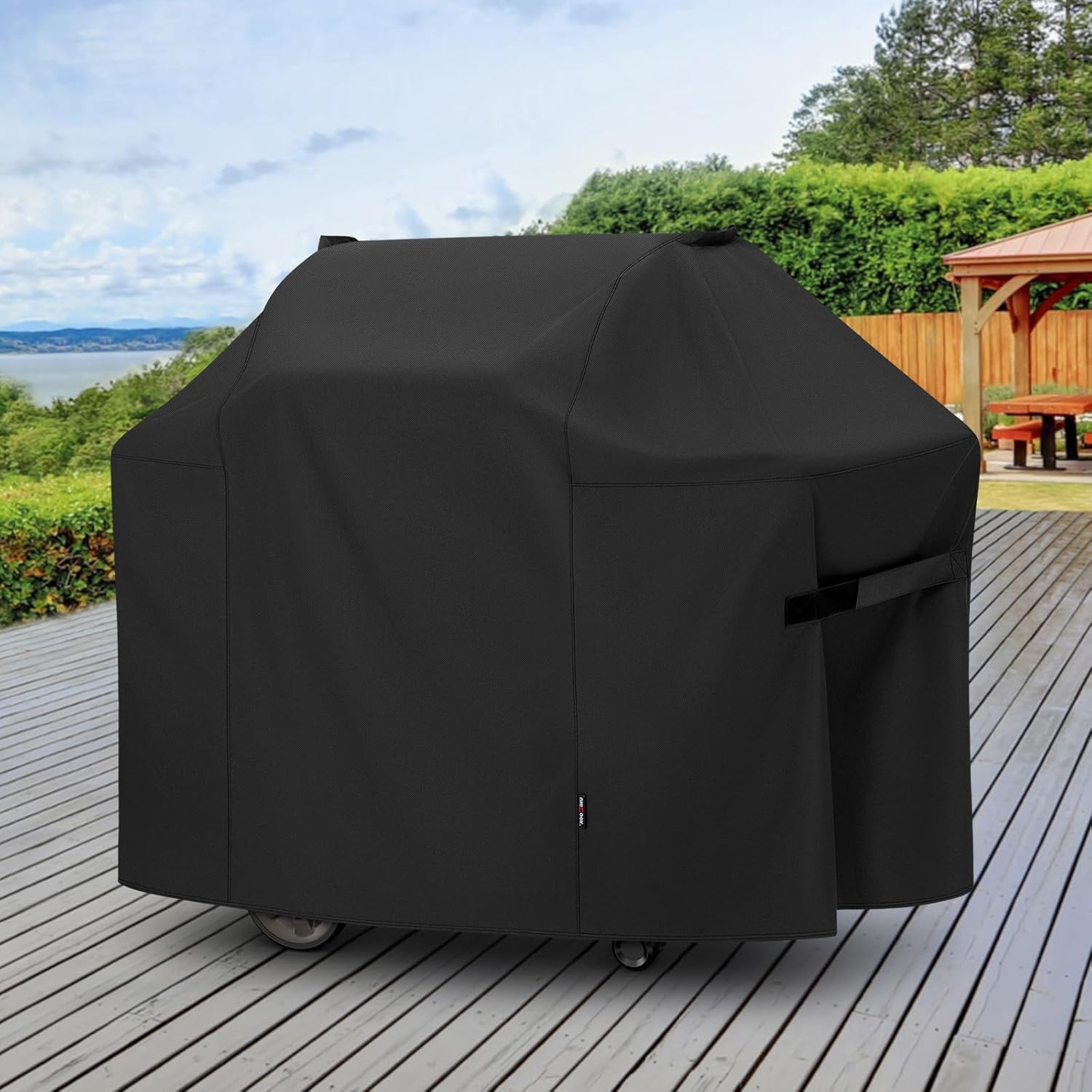 58 Inch Grill Cover for Weber Genesis II, LX 300 Series and Genesis 300 Series Gas Grills, Heavy Duty Waterproof Fade Resistant BBQ Cover, All Weather Protection, Compared to Weber 7130 - Image 7