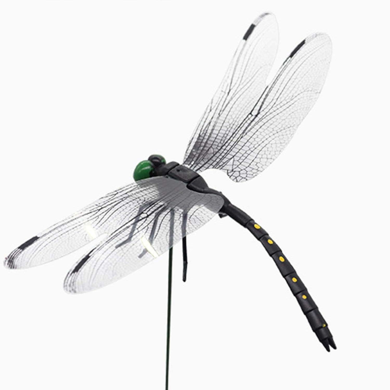 20 Pcs Dragon Fly Clips for Bugs Repellent, 3D Artificial Dragonfly Hat Clip, Dragonfly Garden Decor (20, Black*20 Pcs) - Image 3