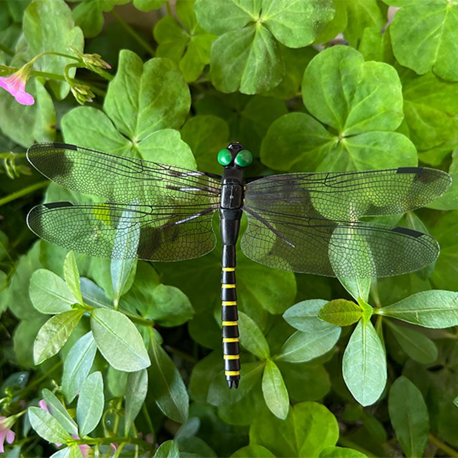 20 Pcs Dragon Fly Clips for Bugs Repellent, 3D Artificial Dragonfly Hat Clip, Dragonfly Garden Decor (20, Black*20 Pcs) - Image 5