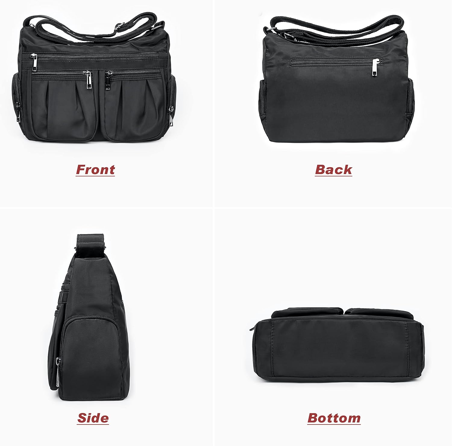 Crossbody Purses for Women Shoulder Handbags Lightweight Waterproof Nylon Travel Bag Ladies Pocketbooks - Image 4