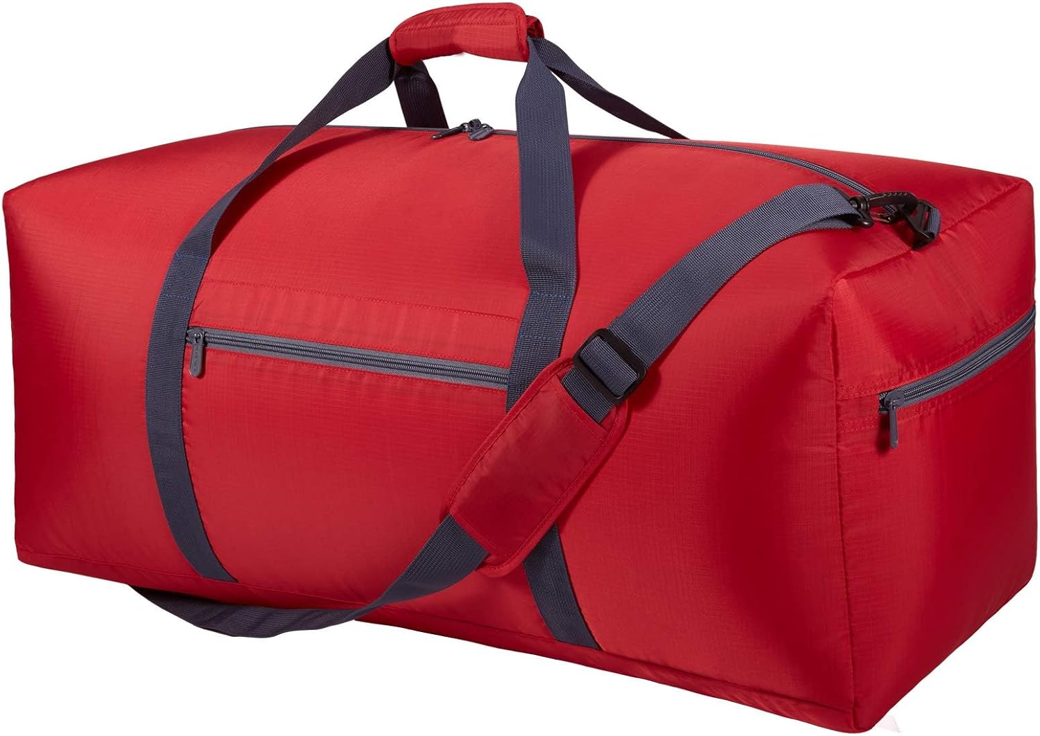 Foldable Duffle Bag 30 inch 75L Large Lightweight Luggage Bag for Travel Camping Storage-Red - Image 1