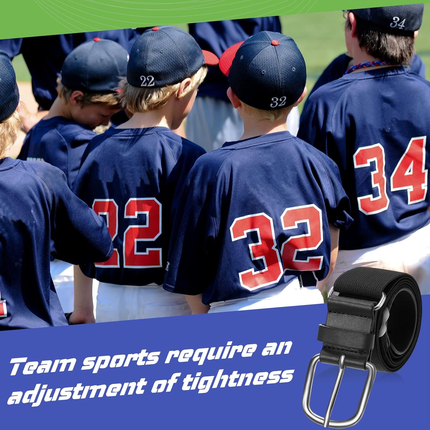 12 Pcs Baseball Belts Softball Belts Bulk for Adult and Youth Adjustable - Image 6