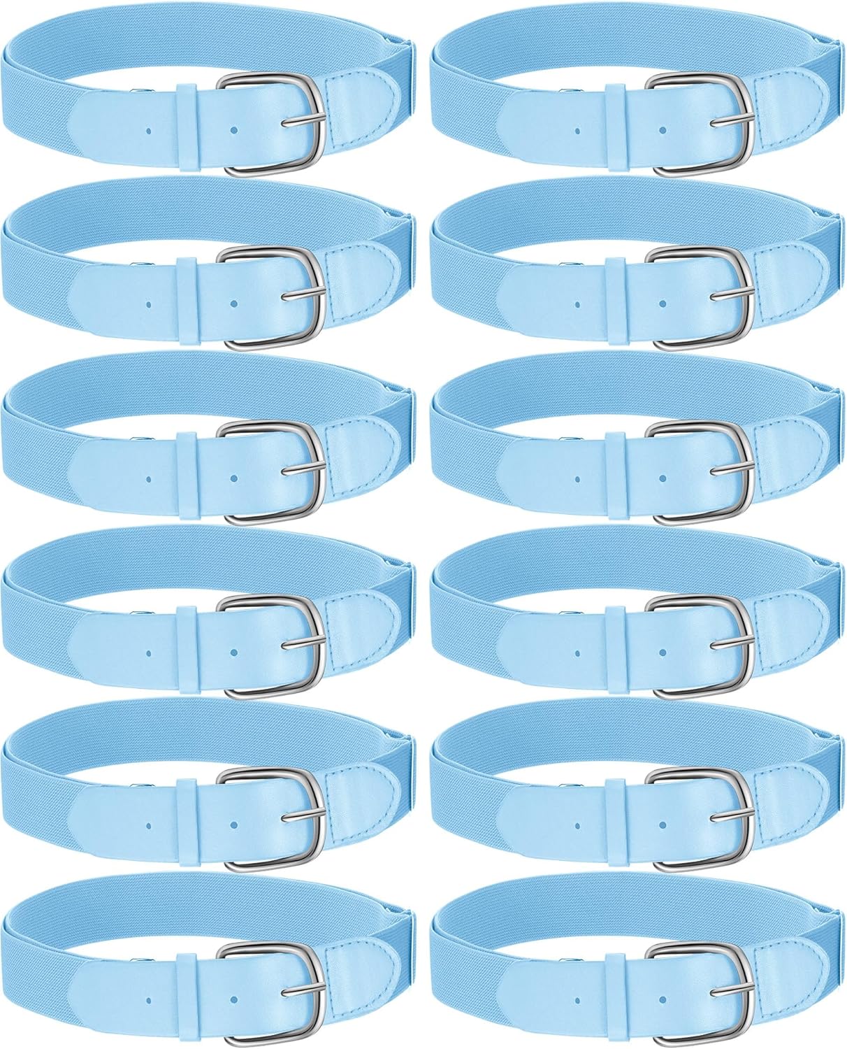 12 Pcs Baseball Belts Softball Belts Bulk for Adult and Youth Adjustable - Image 1