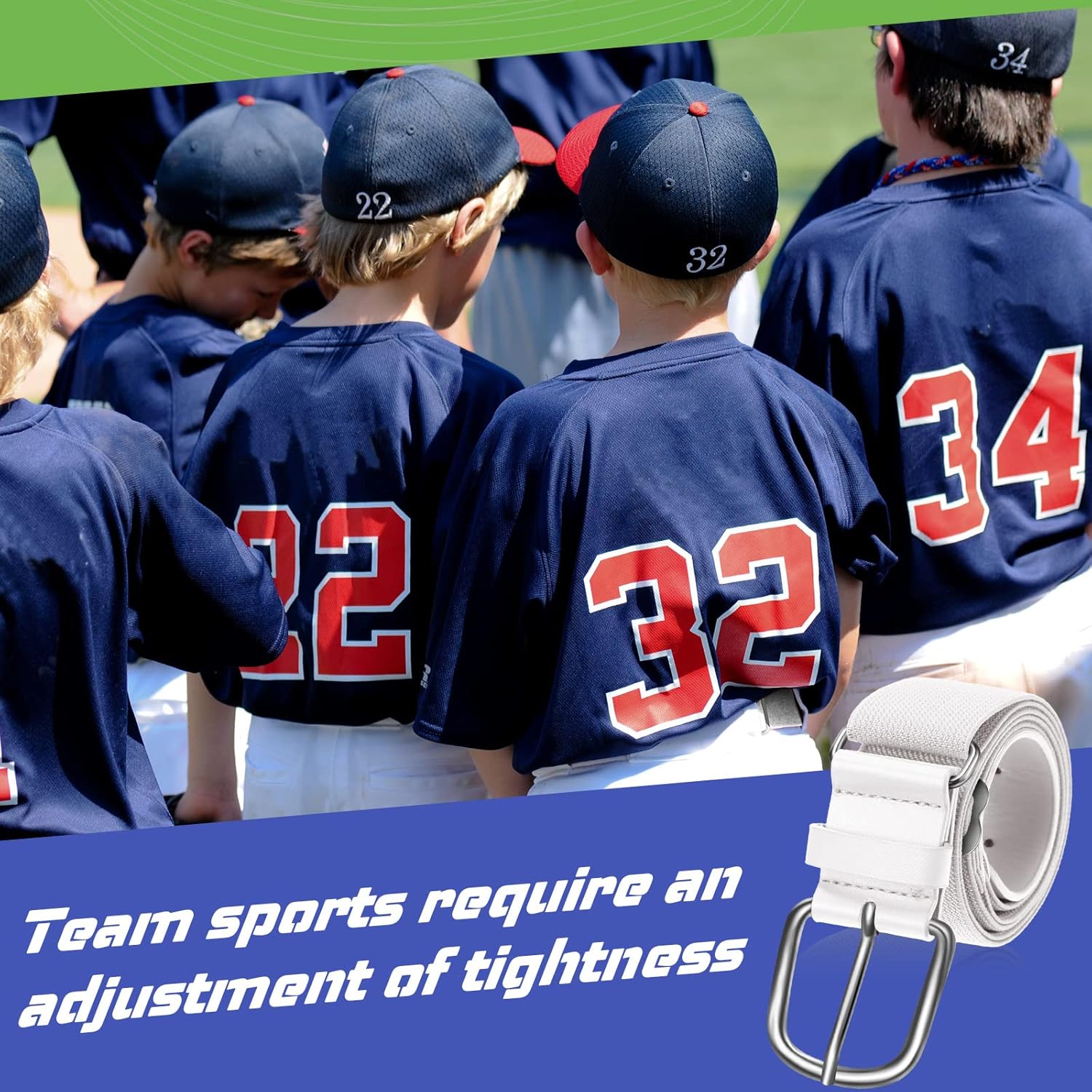 12 Pcs Baseball Belts Softball Belts Bulk for Adult and Youth Adjustable - Image 7