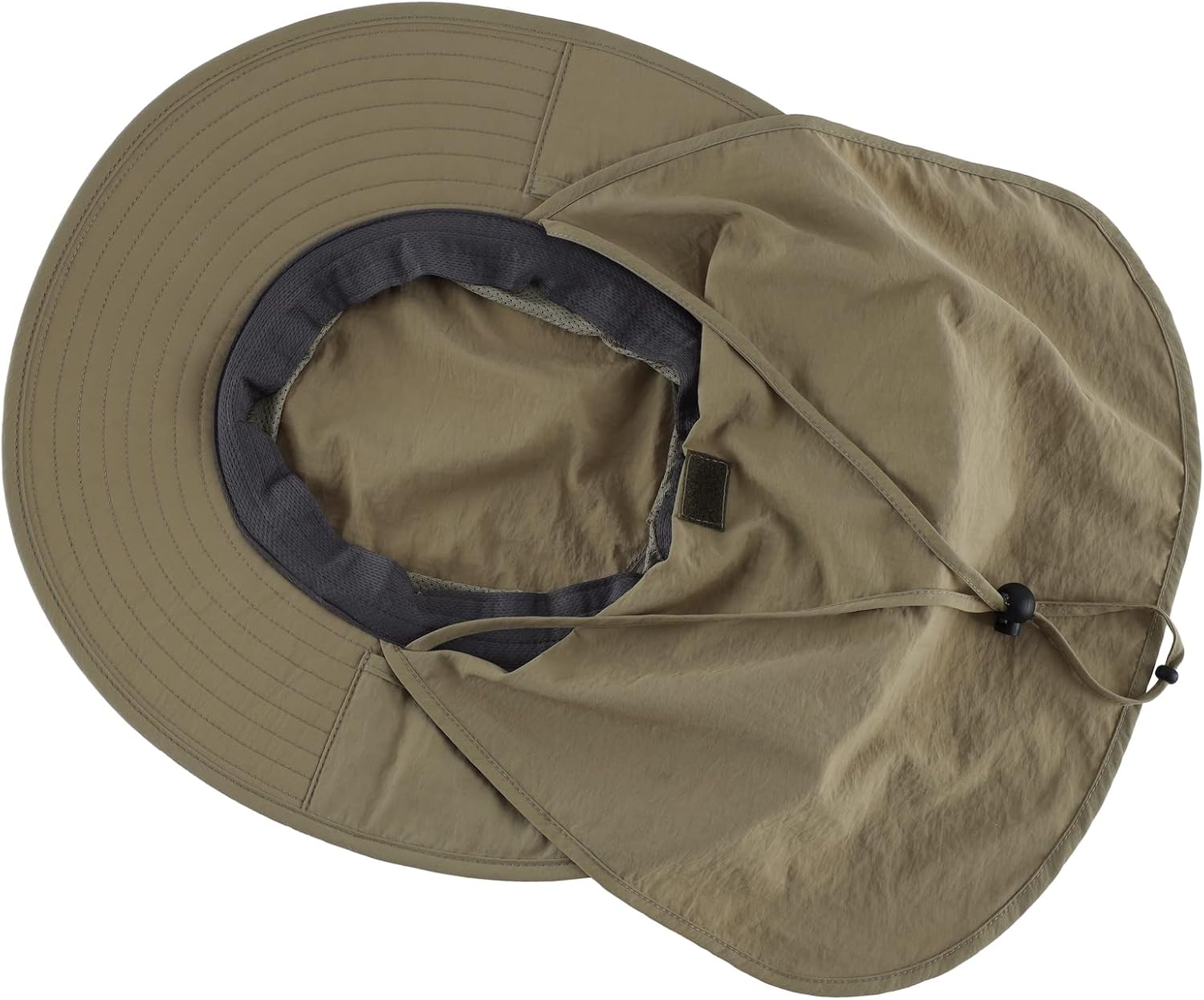 Outdoor UPF50+ Mesh Sun Hat Wide Brim Fishing Hat with Neck Flap Sun Hat for Men Women - Image 5
