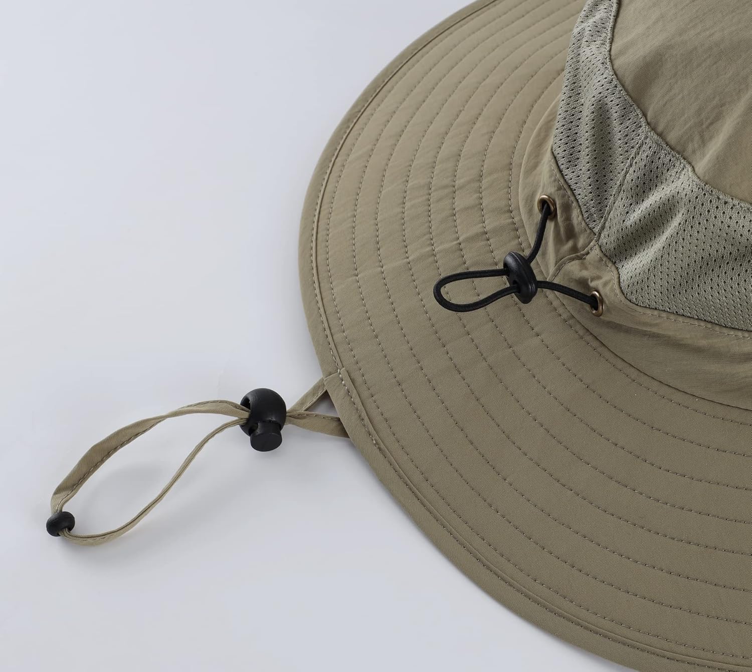 Outdoor UPF50+ Mesh Sun Hat Wide Brim Fishing Hat with Neck Flap Sun Hat for Men Women - Image 7