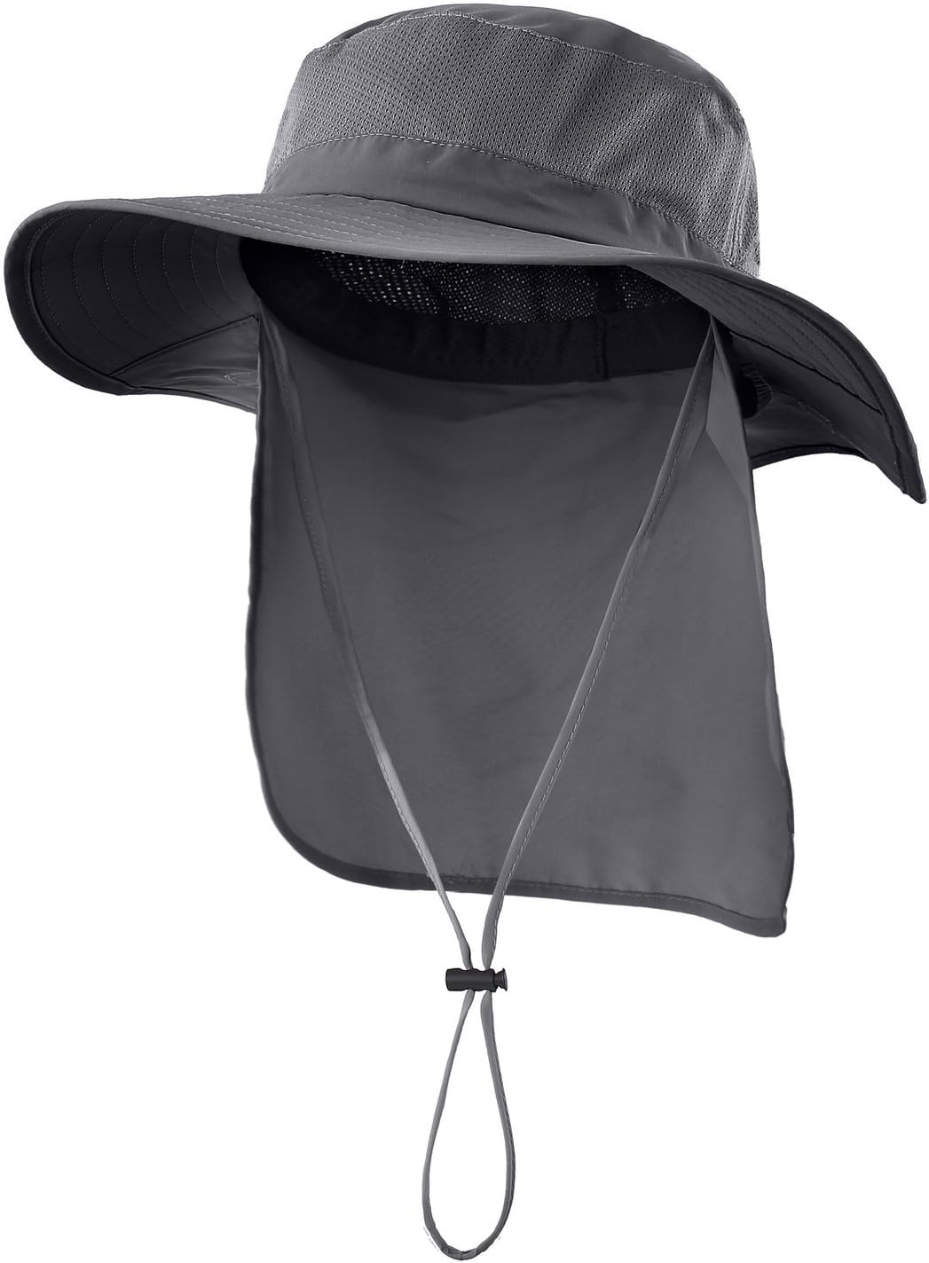 Outdoor UPF50+ Mesh Sun Hat Wide Brim Fishing Hat with Neck Flap Sun Hat for Men Women - Image 1