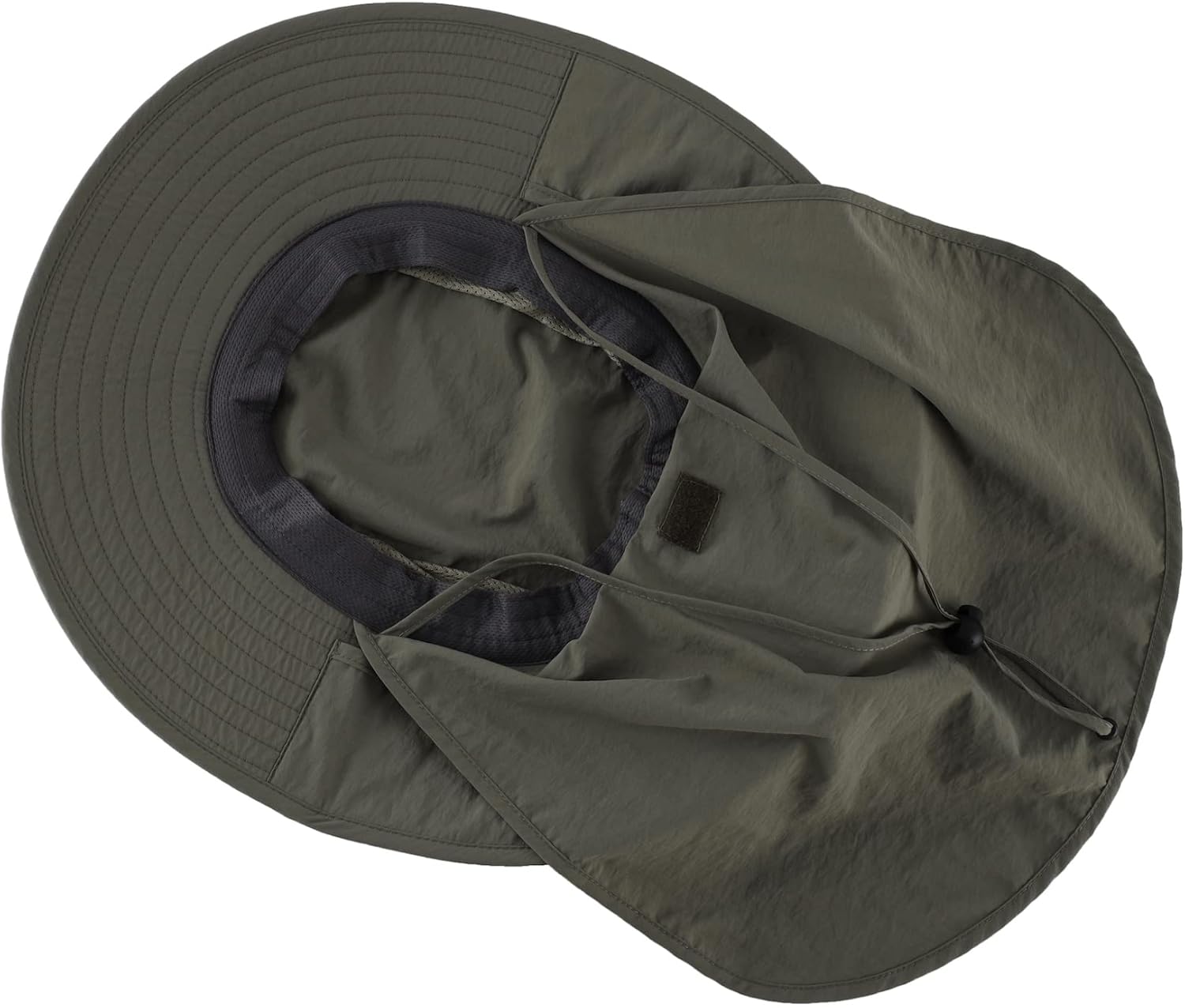 Outdoor UPF50+ Mesh Sun Hat Wide Brim Fishing Hat with Neck Flap Sun Hat for Men Women - Image 5