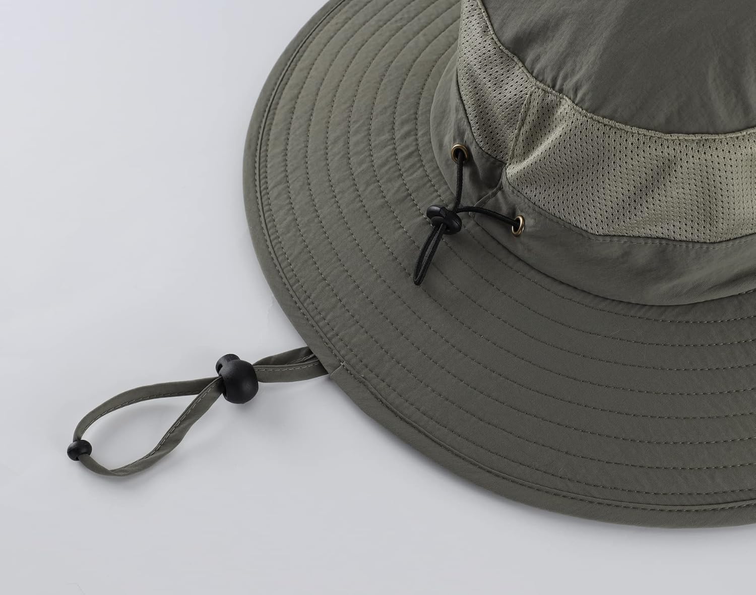 Outdoor UPF50+ Mesh Sun Hat Wide Brim Fishing Hat with Neck Flap Sun Hat for Men Women - Image 7
