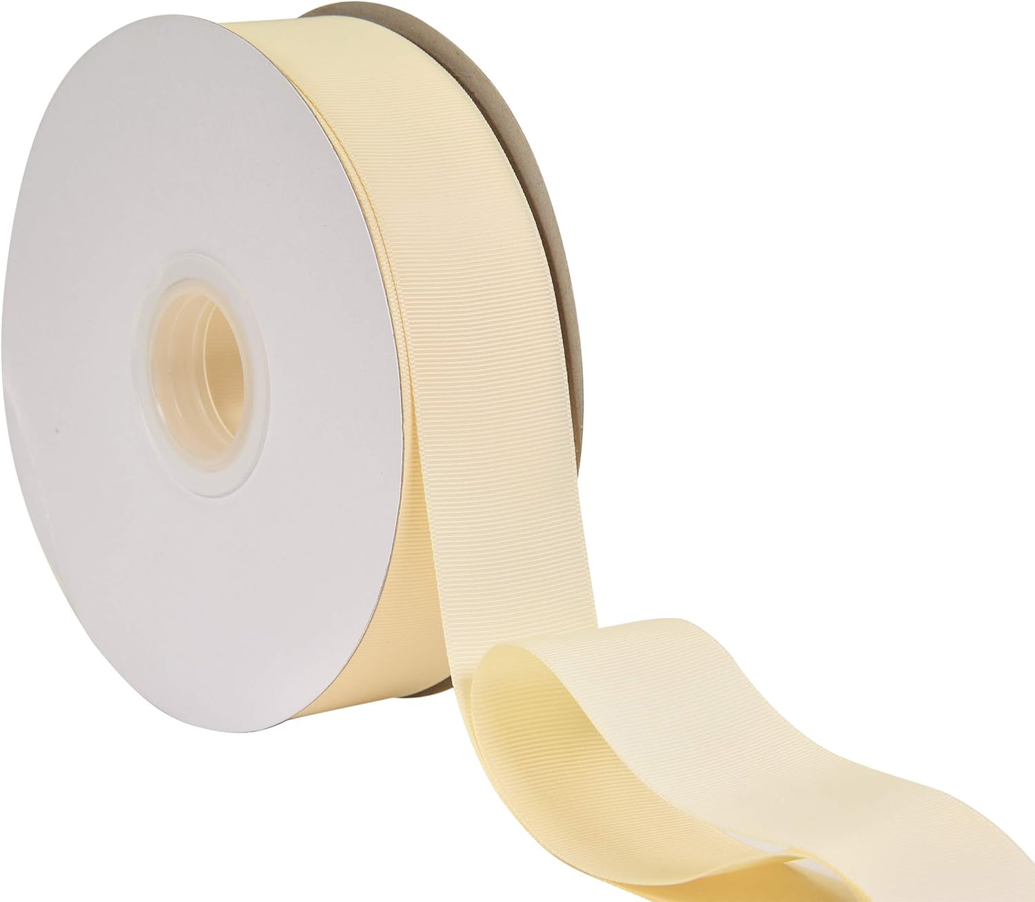 Ivory Grosgrain Ribbon, 1 1/2 Inch 50 Yards, Great for Crafts Bows Flower Bouquet Wedding Home Decor Gift Wrapping - Image 2