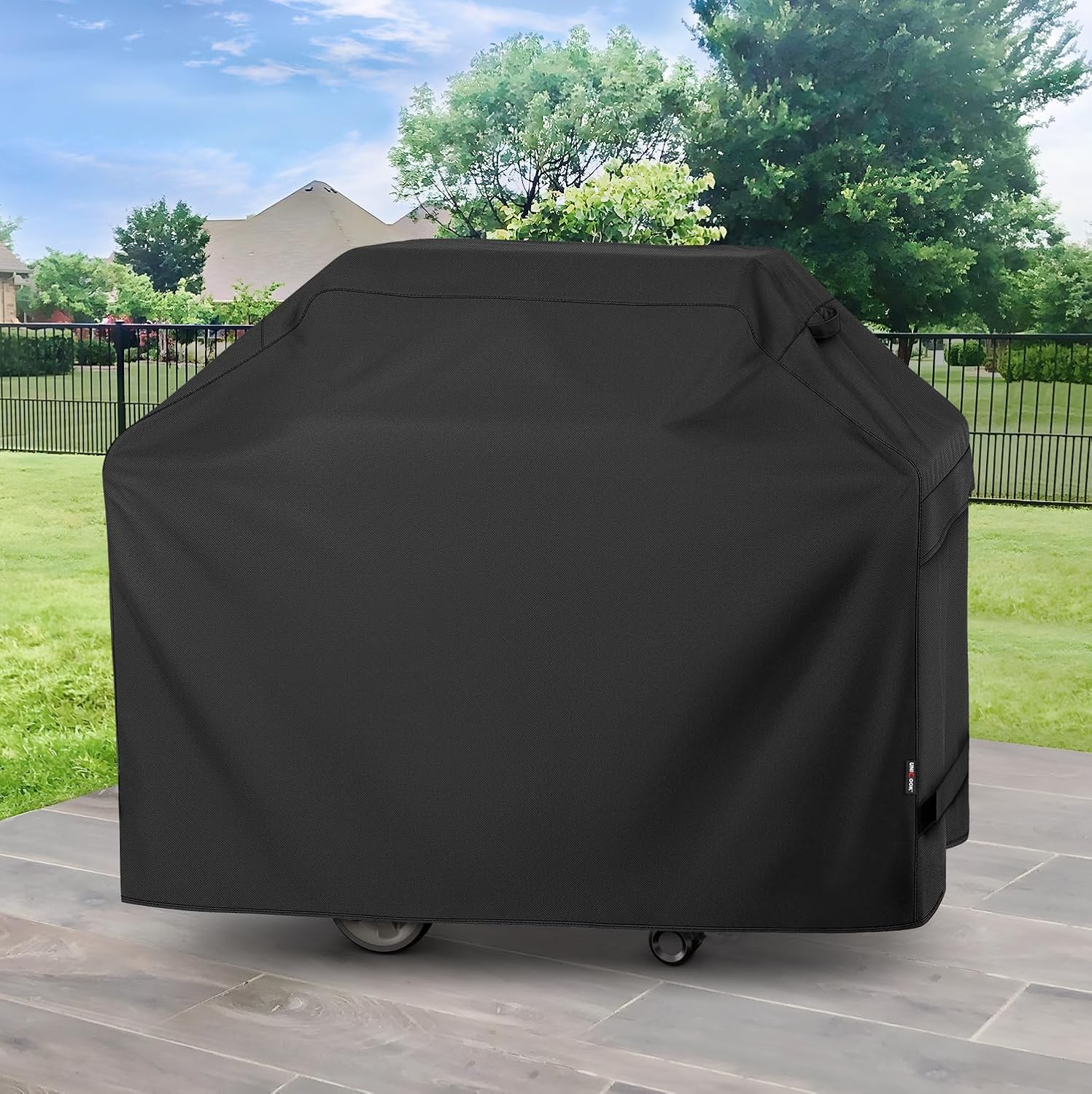 Grill Cover 55 Inch for Outdoor Grill, Heavy Duty, Waterproof, Fade Resistant, BBQ Cover with Handles/Straps/Air Vents, Compatible with Weber Charbroil Nexgrill Gas BBQs etc - Image 8