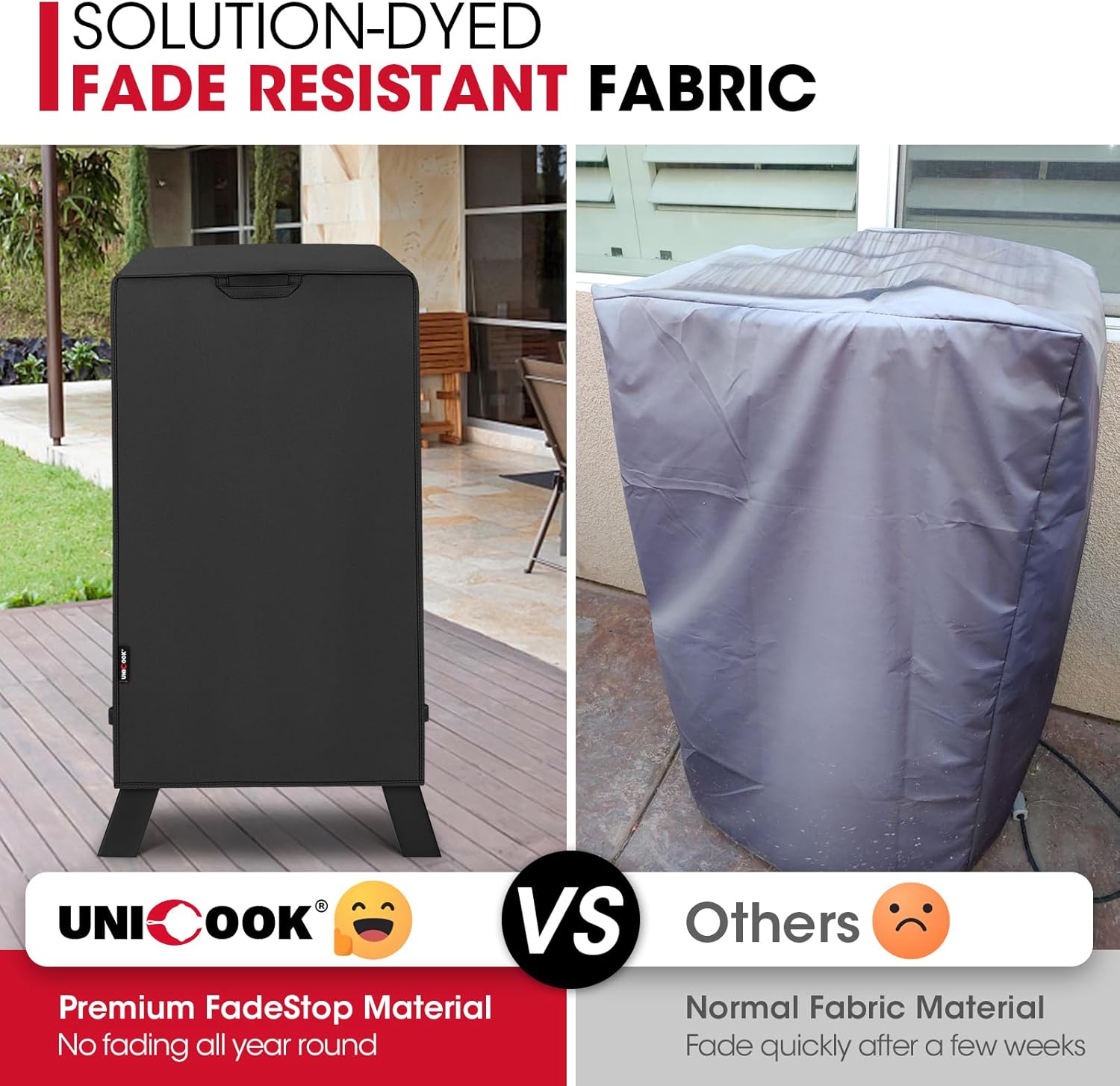 30 Inch Electric Smoker Cover for Masterbuilt, Heavy Duty Waterproof Vertical Smoker BBQ Grill Cover, All Weather Resistant, 18