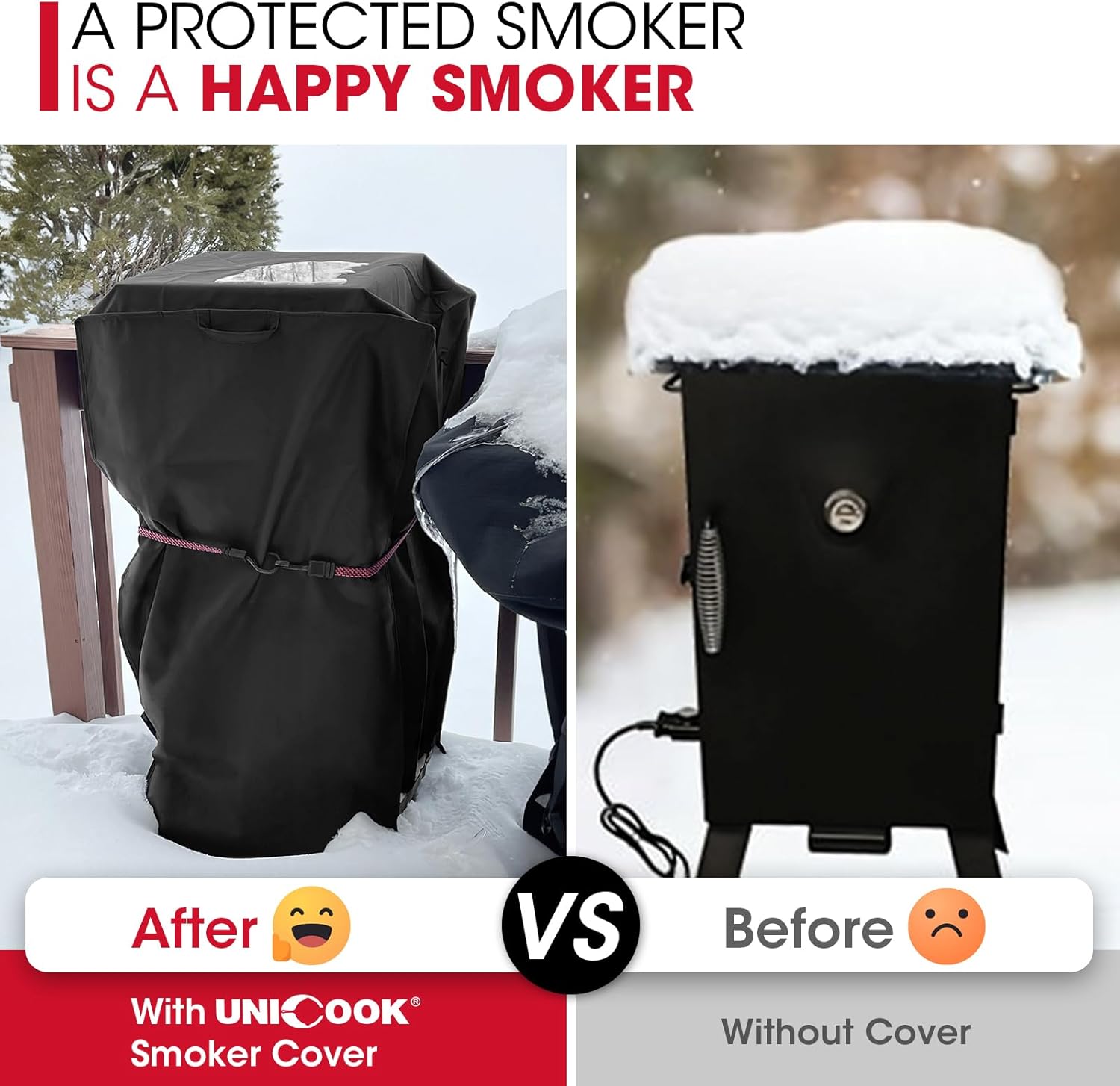 30 Inch Electric Smoker Cover for Masterbuilt, Heavy Duty Waterproof Vertical Smoker BBQ Grill Cover, All Weather Resistant, 18