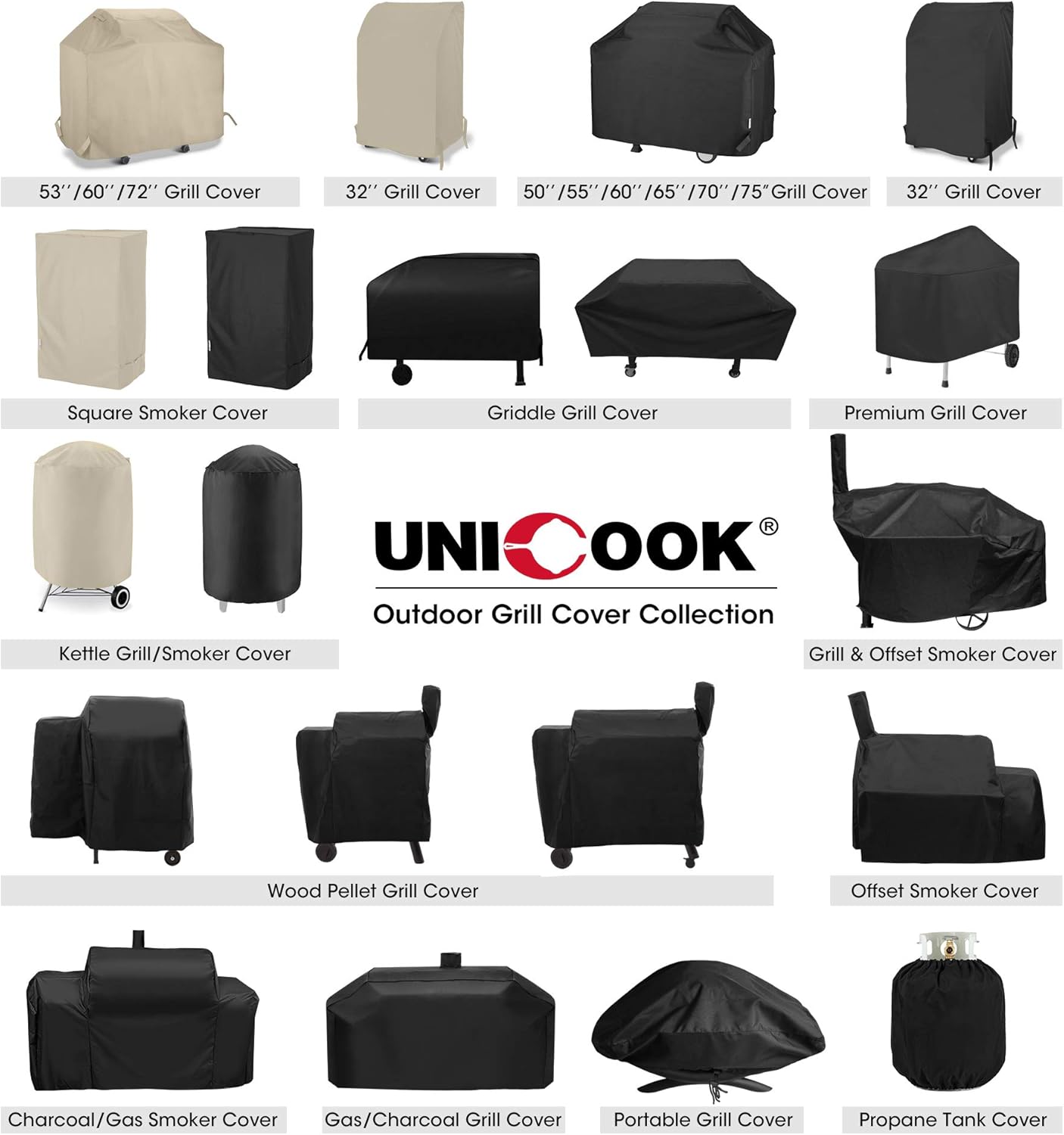 Waterproof Portable Grill Cover for Weber Q2000, Q200 Series and Baby Q Gas Grill, Compared to Weber 7111, All Weather Protection, Black - Image 8