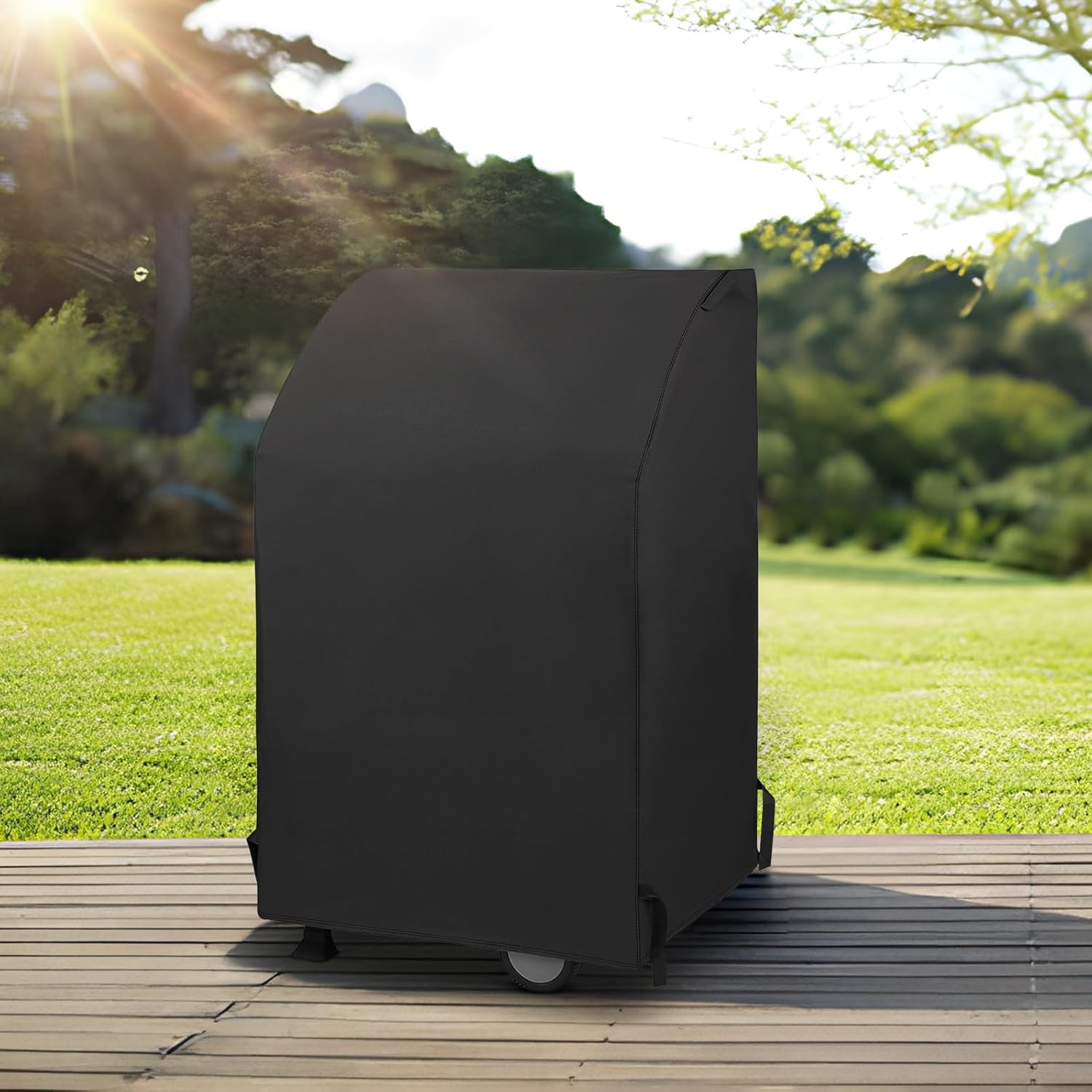32 Inch Small Grill Cover, Heavy Duty Waterproof 2 Burner Gas BBQ Cover, Compatible with Weber Char-Broil Nexgrill KitchenAid Grills with Both Side Tables Down, All Weather Protection - Image 7