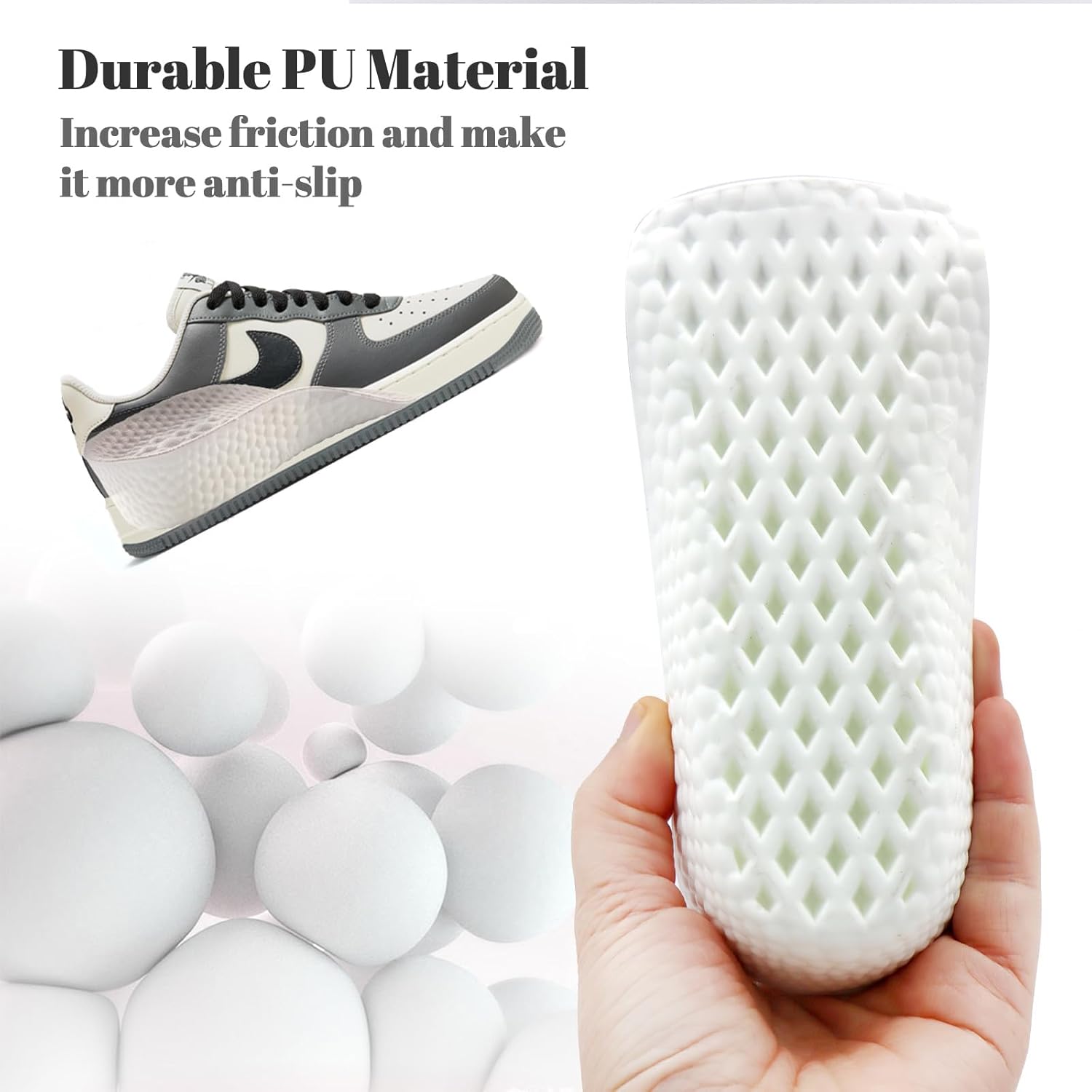 Height Increase Insoles for Men and Women, Foot Arch Contour Shoes Lifts for Men Orthopedic Heel Lift Cushion Gel Leg Discrepancy Balancer (Grey,3 Pairs - 1.5cm 2.5cm 3.5cm) (Grey) - Image 5