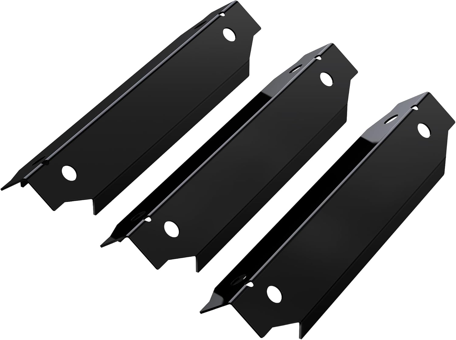 Grill Replacement Parts for Dyna-Glo 3-Burner Gas BBQ, Porcelain Grill Burner Covers, Heat Plates Shields, Flame Guards, 3 Pack - Image 1