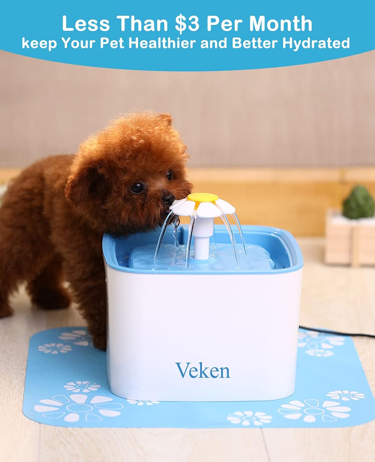 8 Pack Replacement Filters for 84oz/2.5L Automatic Pet Fountain Cat Water Fountain Dog Water Dispenser - Image 6