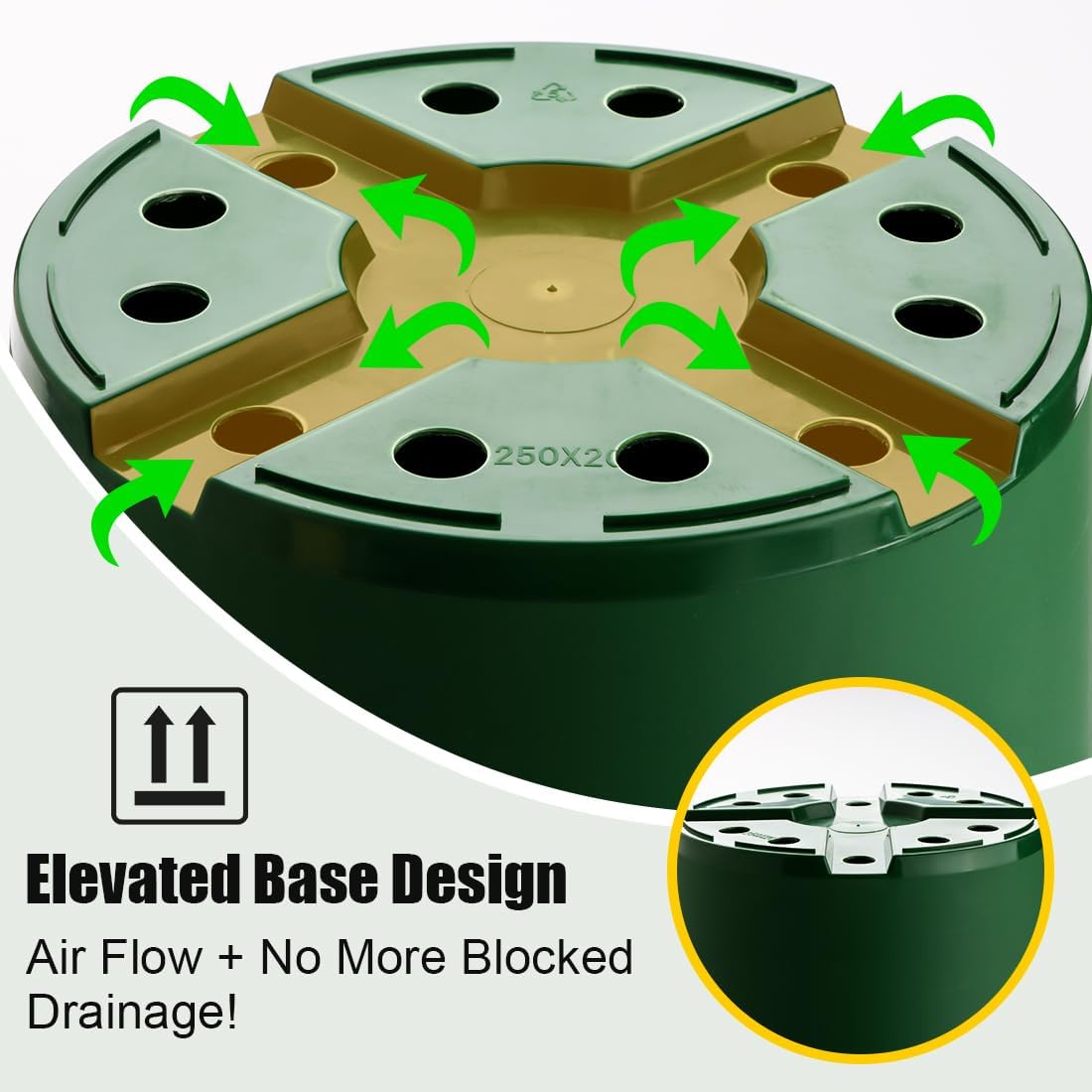 3 Gallon Plastic Nursery Pots, 10 Inch Round Plant Pots with Drainage Holes, 10 Pack Planting Pot for Outdoor Indoor Plants, Gardening Gifts for Women, Green - Image 5