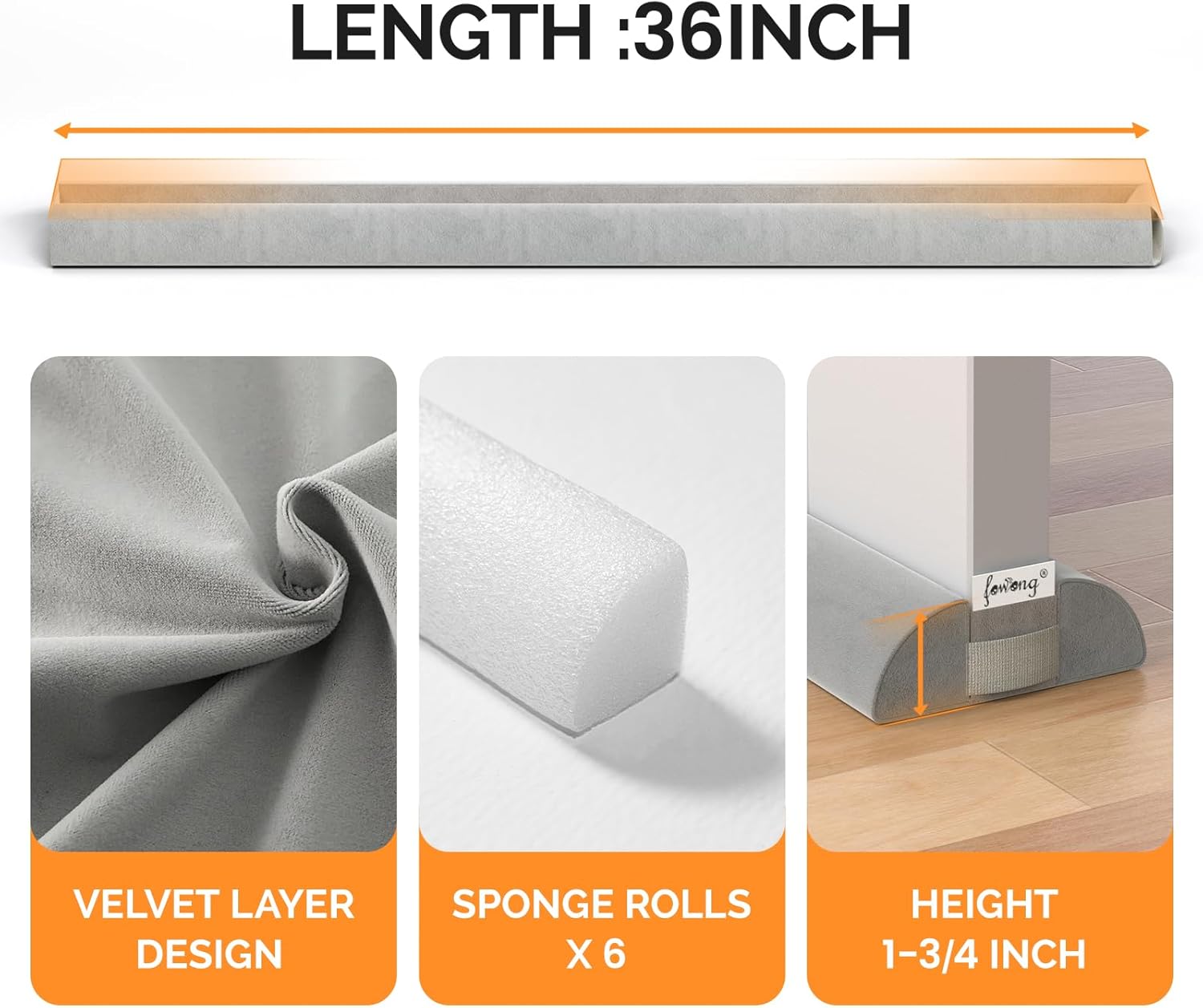 Door Draft Stopper 36