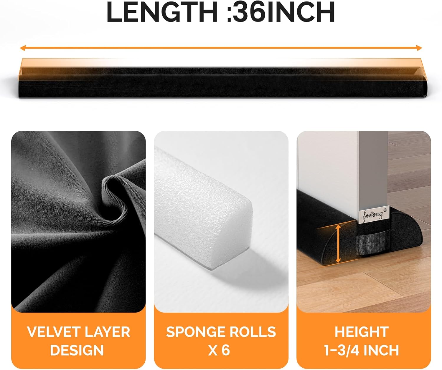 Under Door Draft Stopper 30