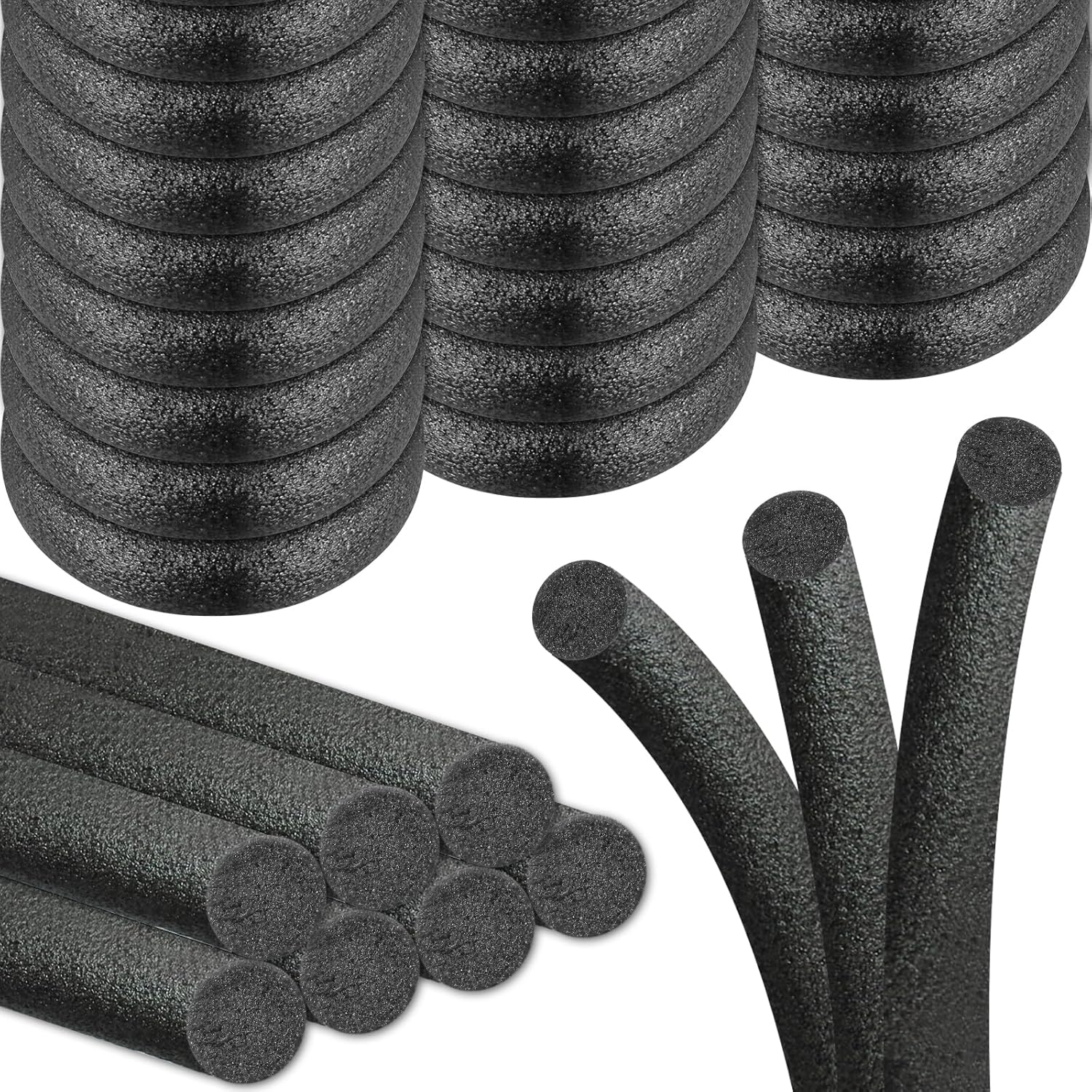 Foam Backer Rod for Gaps Concrete Crack Filler Joints Foam Gap Filler Caulk Saver Backing Rod Filler Rope Concrete Joint Filler (2 Inch x 6.5 Feet) - Image 1