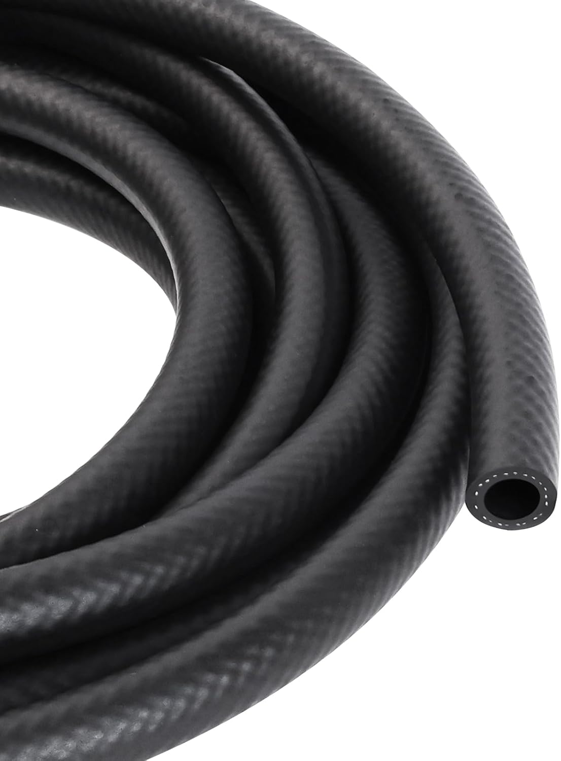 3/8 Inch ID NBR Rubber Hose, 20 Feet Fuel Hose Line Transfer Hose for Small Engine Black - Image 1