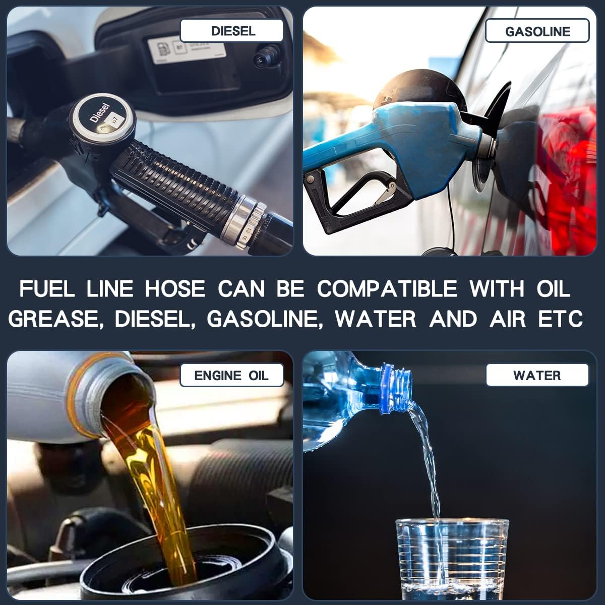 3/8 Inch ID NBR Rubber Hose, 20 Feet Fuel Hose Line Transfer Hose for Small Engine Black - Image 6
