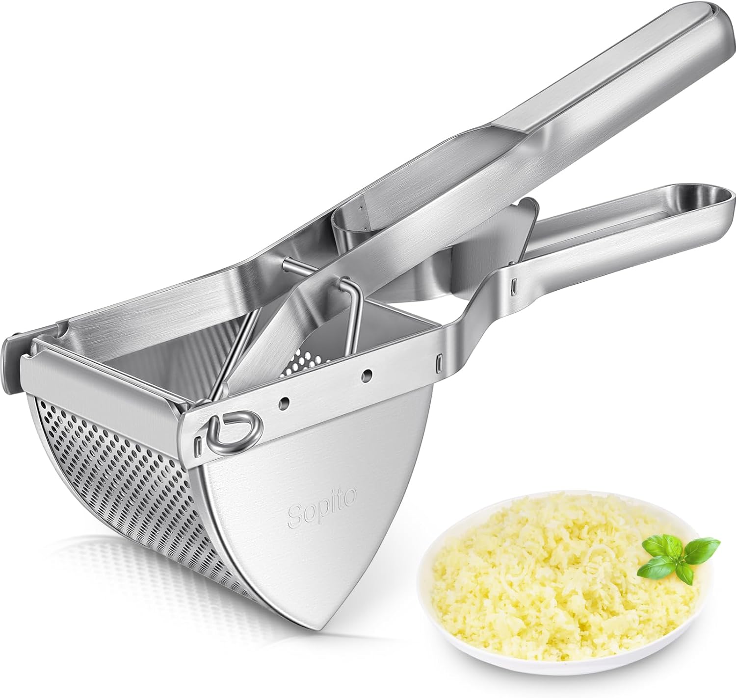 Potato Ricer,  Stainless Steel Potato Masher for Commercial and Home Use - Image 1