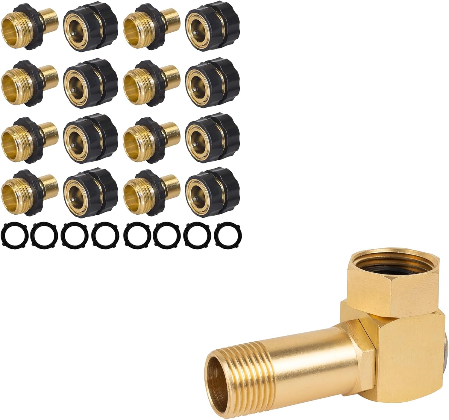 Garden Hose Quick Connect + Hose Reel Parts Fittings - Image 1