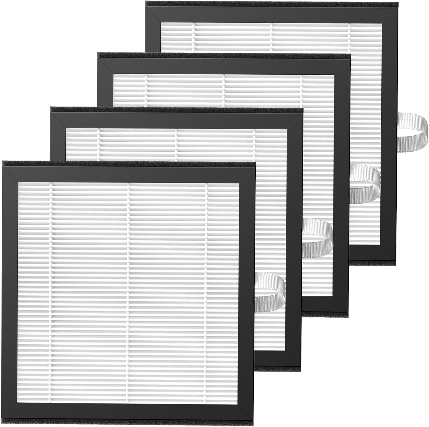 4 Pack DH02 H13 HEPA Replacement Filter Compatible with Tenergy Sorbi DH02 2 in 1 Dehumidifier(1000ML)/Air Purifier, Afloia AQ8 Q8/ Honati/Hysure Q7 Air Purifier - Image 1