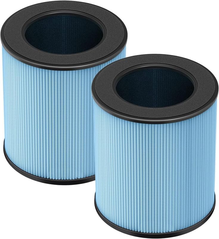 MK03 Air Filter Replacement Compatible with MK03 and POMORON MJ003H Air Purifiers, 4-in-1 High-Efficiency H13 HEPA MJ003H Air Cleaner Filter, Part Number DH-JH03, MJ003H-RF, 2 Pack - Image 1