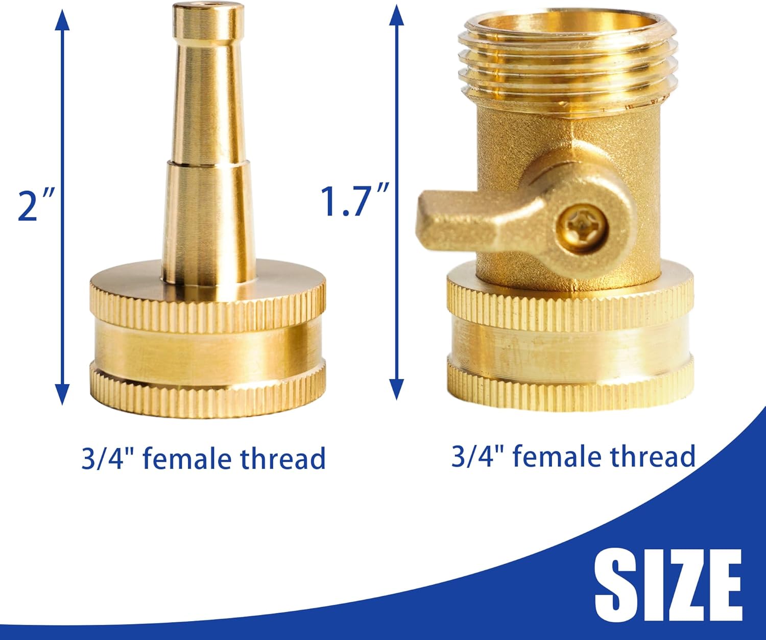 Garden Hose Adapter + Nozzle Jet with Shutoff Valve - Image 7