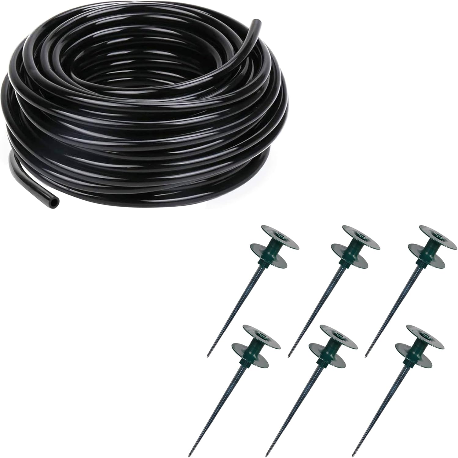 50 FT Distribution Tubing + Garden Hose Guide Spike - Image 1
