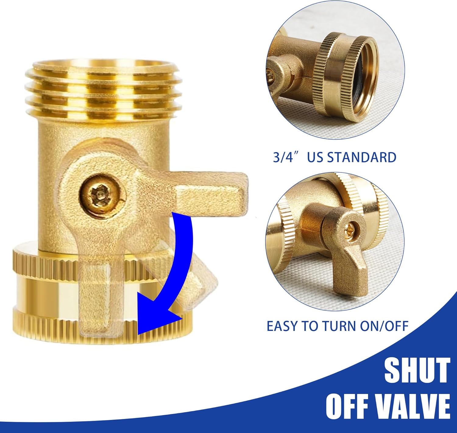 Garden Hose Repair Kit + Jet Nozzle Hose Shutoff Valve - Image 8