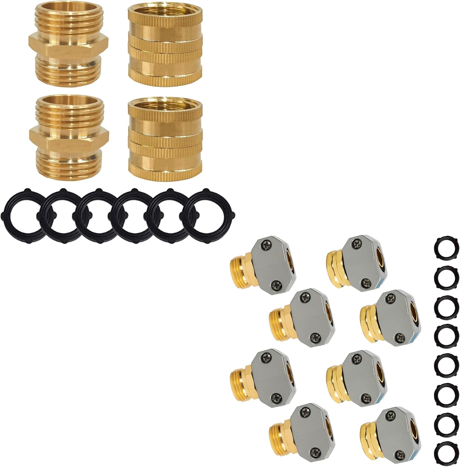 Garden Hose Adapter + Garden Hose Repair Kit - Image 1