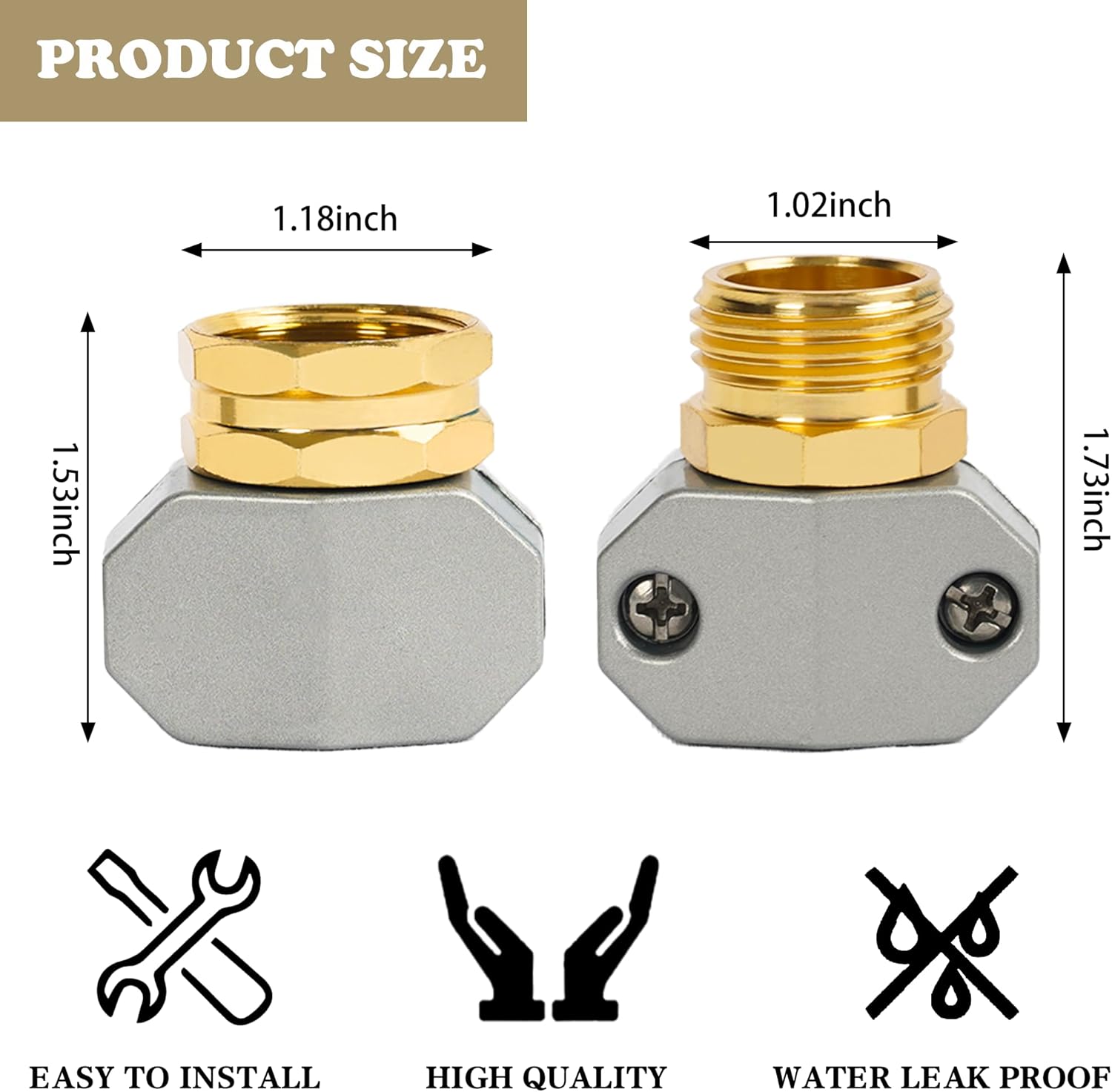 Garden Hose Adapter + Garden Hose Repair Kit - Image 8