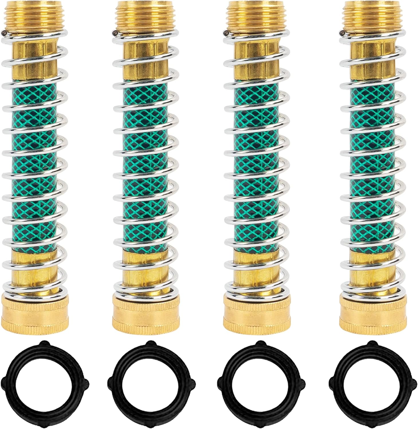 Brass Garden Hose Splitter (4 Way) + Garden Hose Protector - Image 6