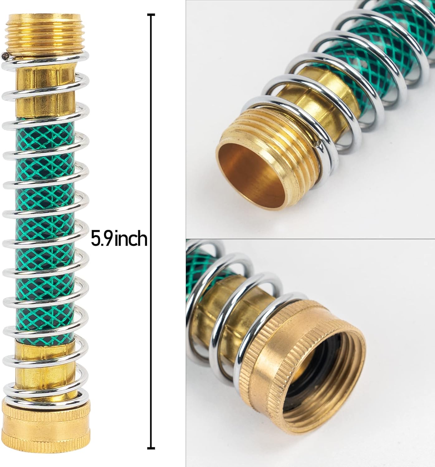 Brass Garden Hose Splitter (4 Way) + Garden Hose Protector - Image 7