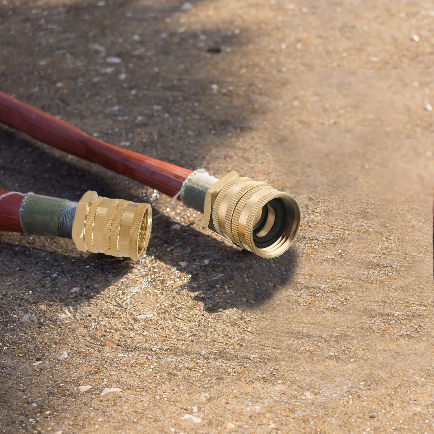 Garden Hose Adapter + 2 Way Hose Splitter with Hose Protectors - Image 4
