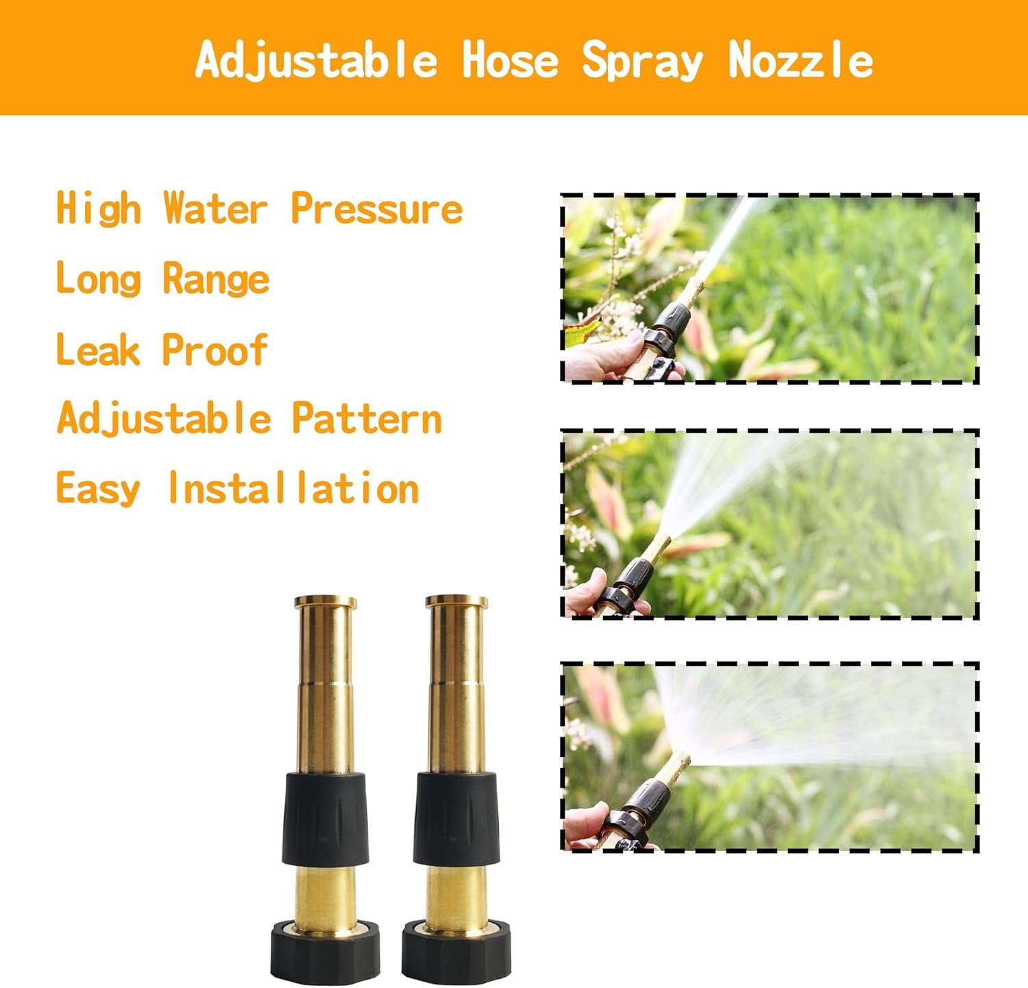 Brass Garden Hose Splitter (4 Way) + 5