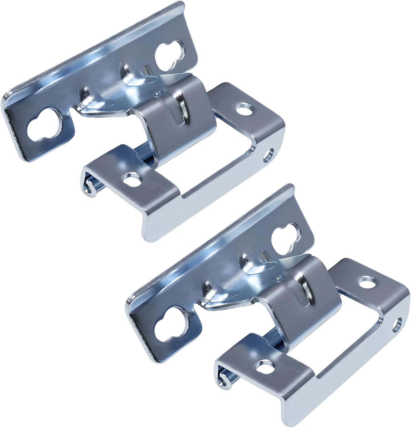 WE01X25317 Dryer Door Hinge WE01X25317 Door Hinge Fits for GE Hotpoint 4466992 AP6032615 PS11763047 EAP11763047 (Silver 2PC) - Image 1