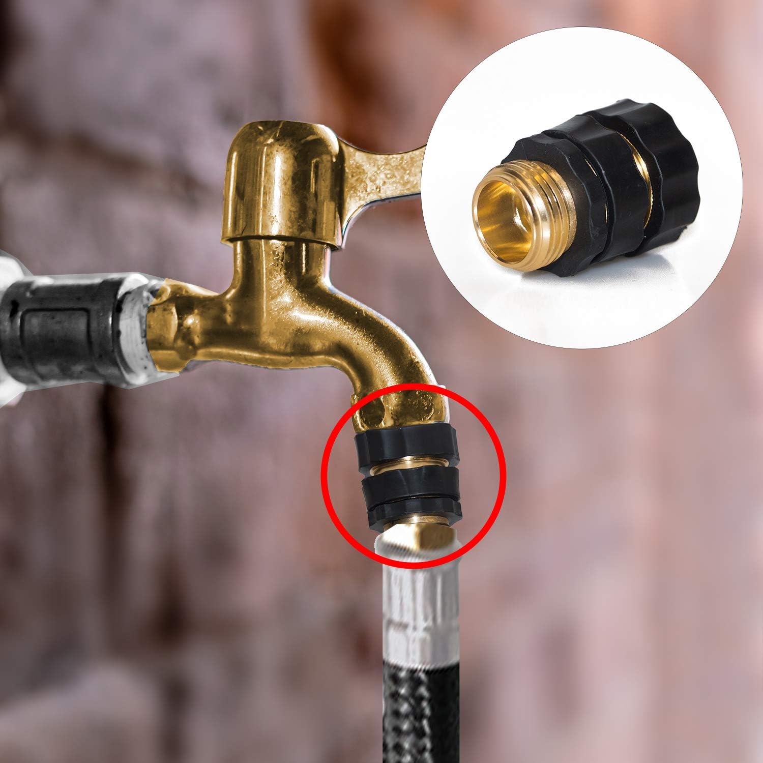 Garden Hose Quick Connector + Brass Bulkhead Fitting - Image 5