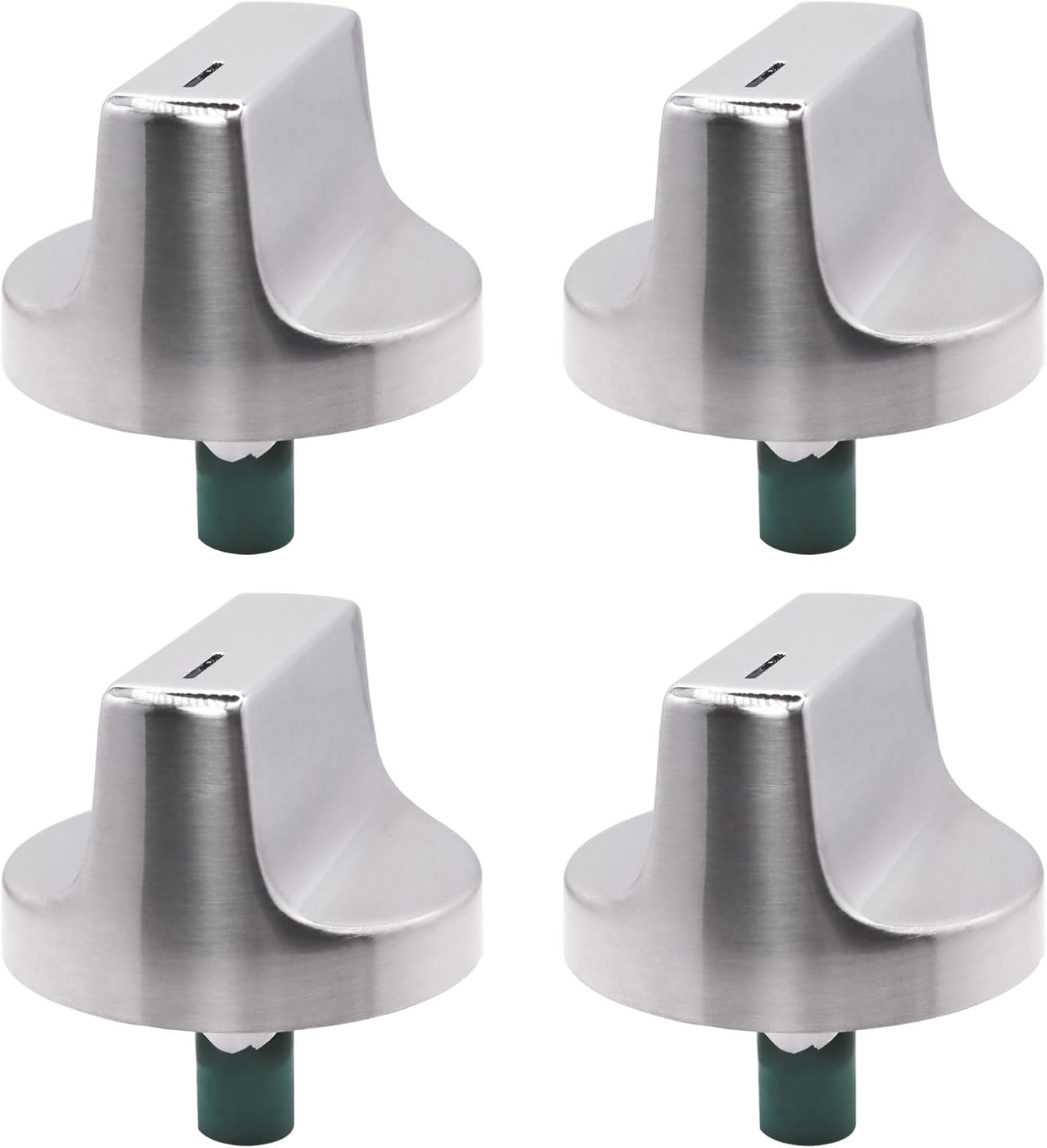 W11517334 Range Knob Compatible with Whirlpool Replaces Gas Range Oven Knob 4962305 W10850033 W11122869 W11458842 (4-Pack) The Edge of The Foot is Green or White - Image 1