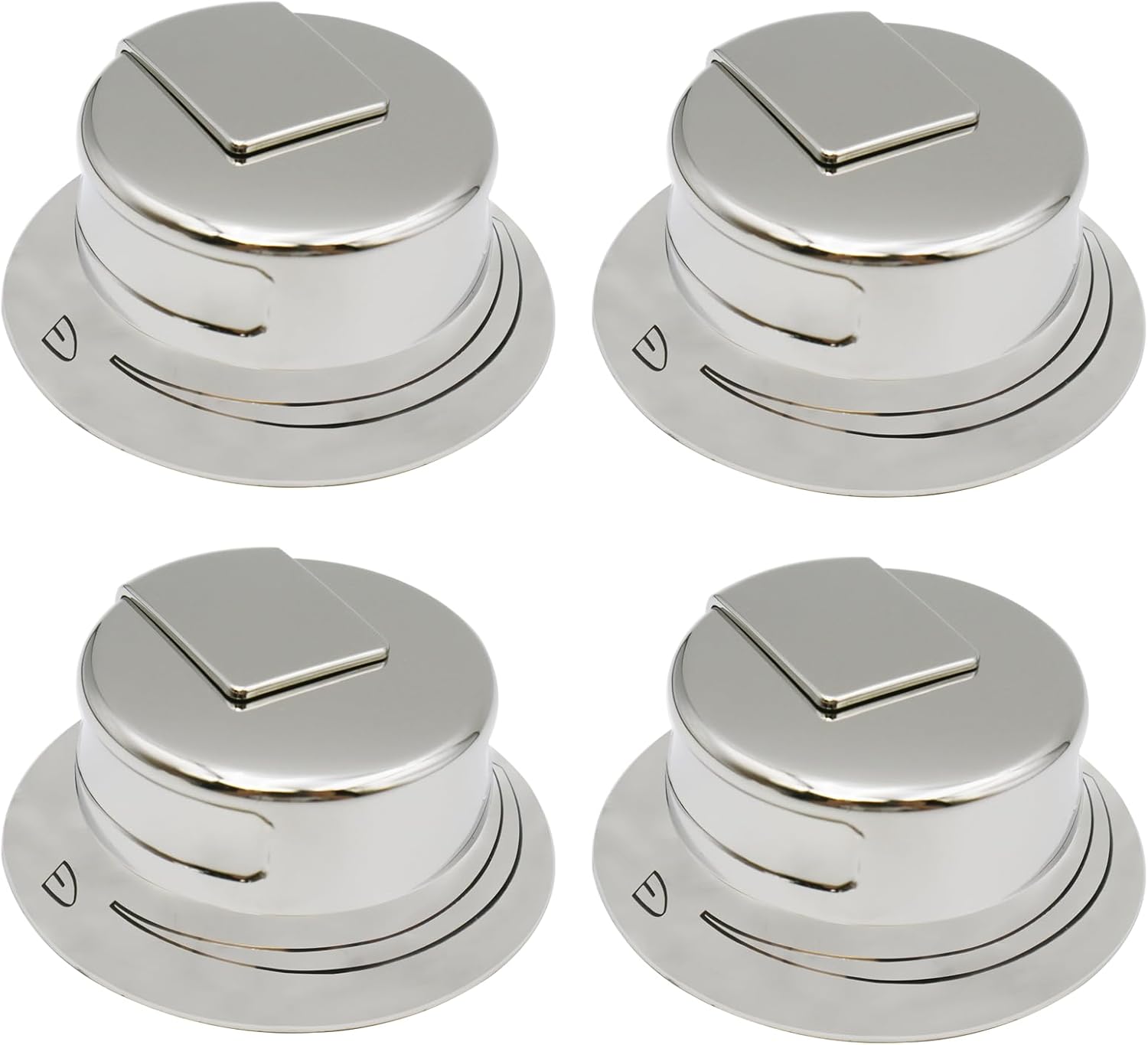 4 pcs 318569904 Range knob cooktop Burner knob Compatible with Electrolux Frigidaire Replace PD00061227 3514026 AP5809436 PS9495257 EAP9495257 - Image 1