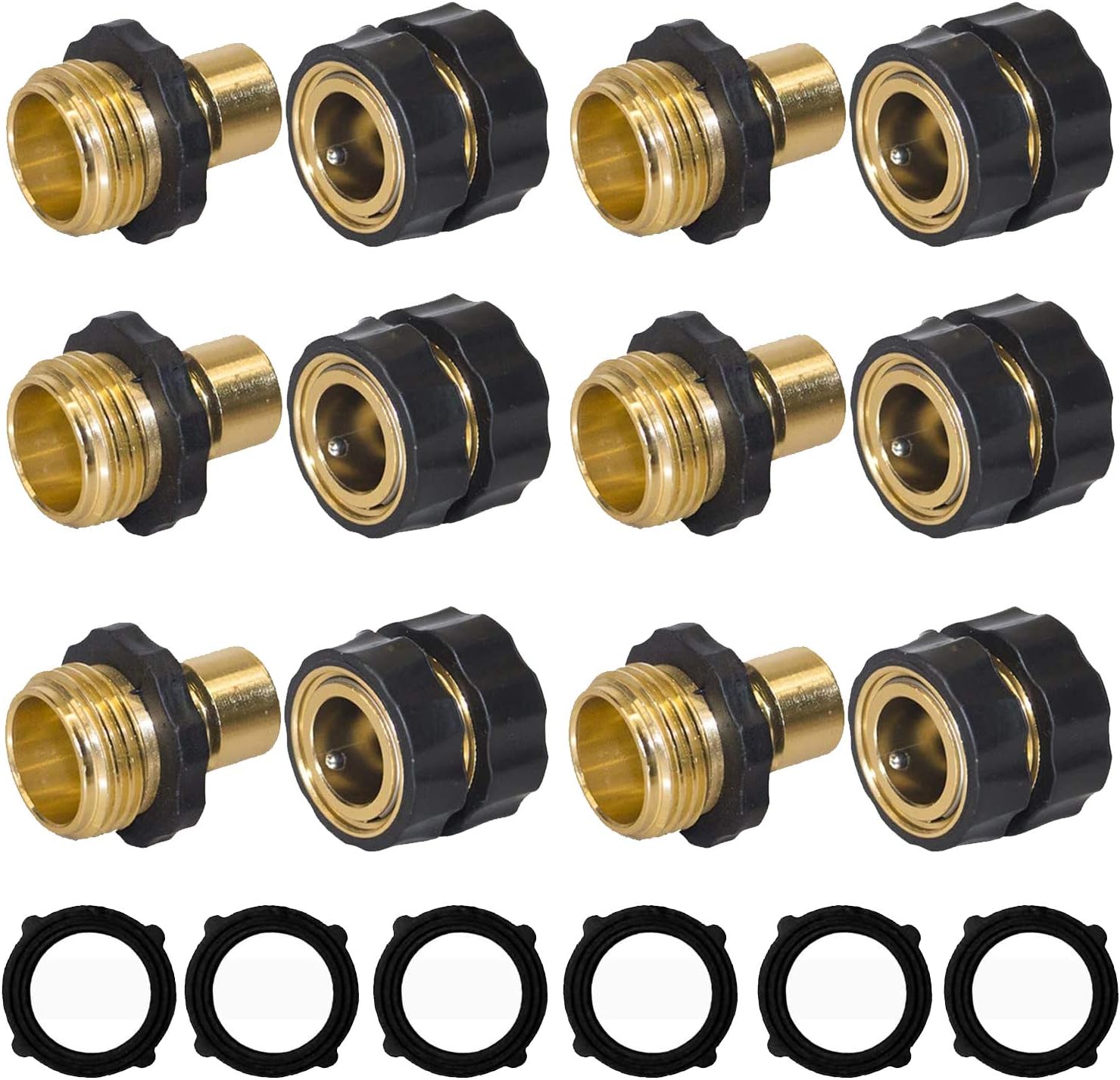 Garden Hose Quick Connector + Shut Off Ball Valve - Image 2