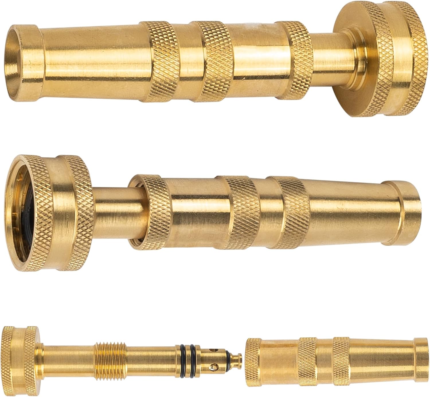 Garden Hose Repair Connector with Clamps + Adjustable Twist Hose Nozzle - Image 8